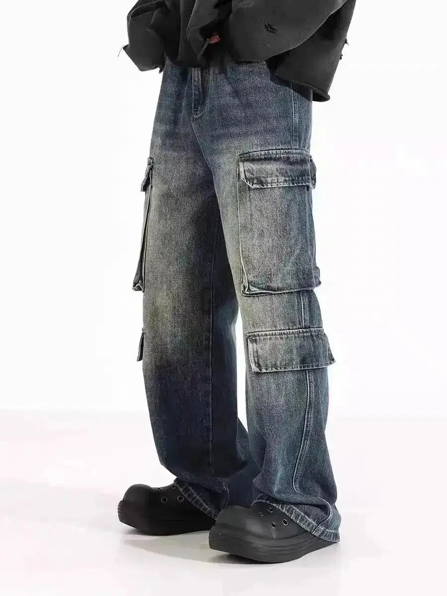 Japanese Brand Washed and distressed workwear Y2K baggy jeans Size US 32 / EU 48 - 5 Thumbnail