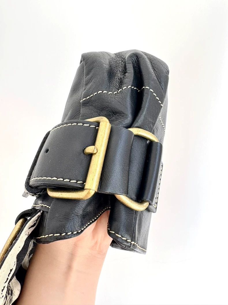 Vivienne Westwood Vivienne Westwood size os Black leather Saturn shoulder bag Size ONE SIZE - 5 Thumbnail