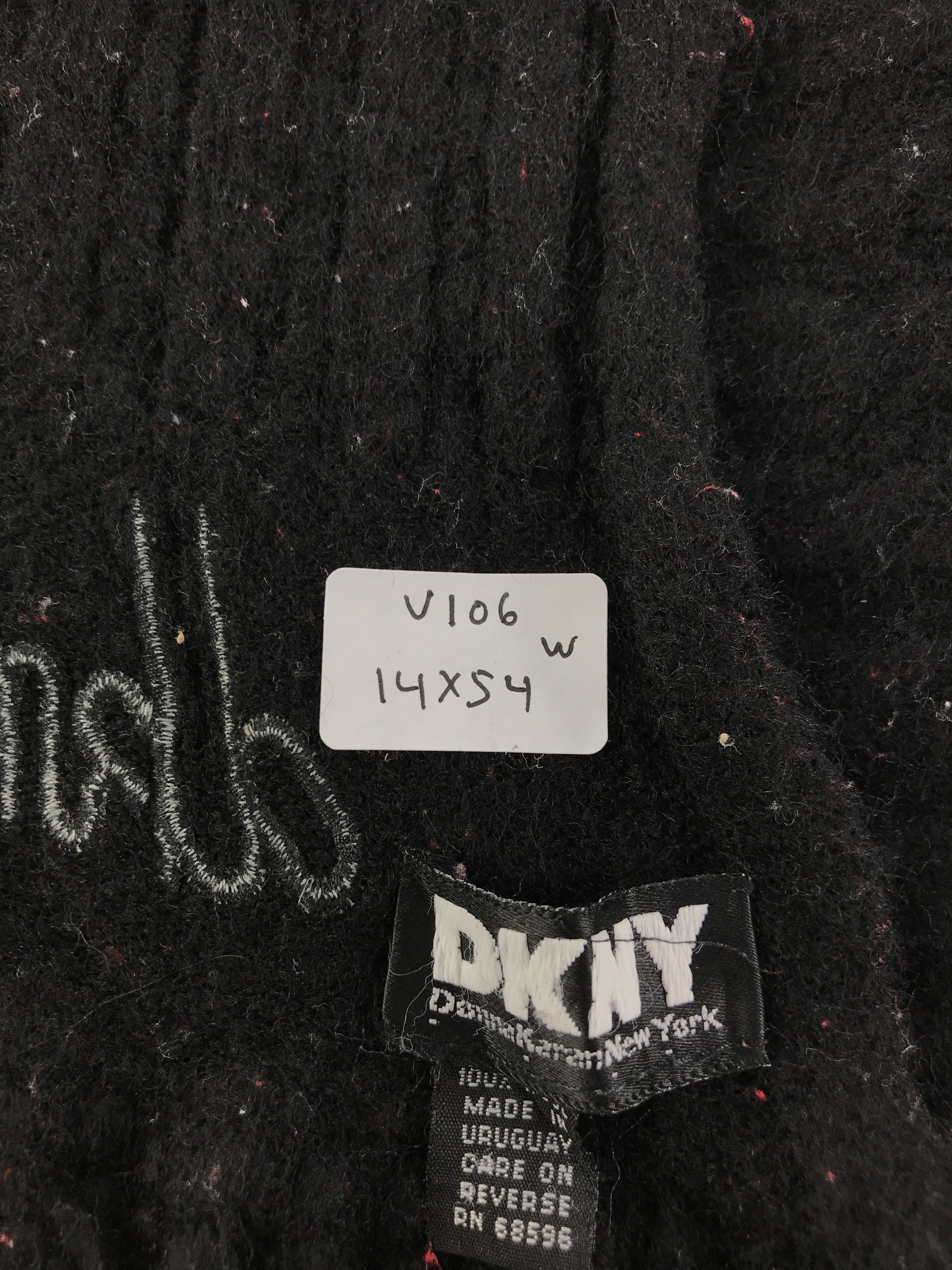 DKNY DKNY Wool Scarf Muffler V106 Size ONE SIZE - 6 Thumbnail