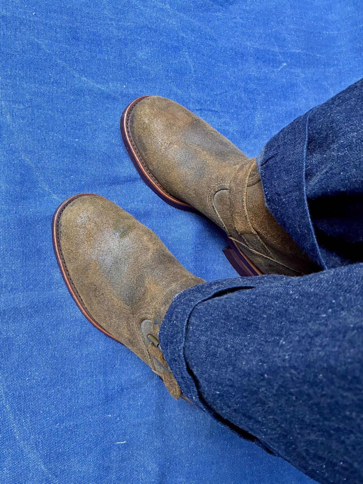Chippewa CHIPPEWA ROUGH OUT LEATHER LOW RISE BOOTS Size US 10.5 / EU 43-44 - 7 Thumbnail