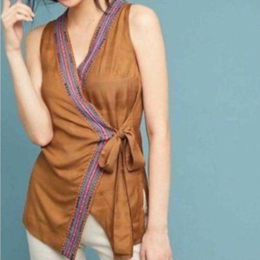 Designer Anthropologie l Maeve Liviana Wrap Tunic XS Size XS / US 0-2 / IT 36-38 - 8 Thumbnail