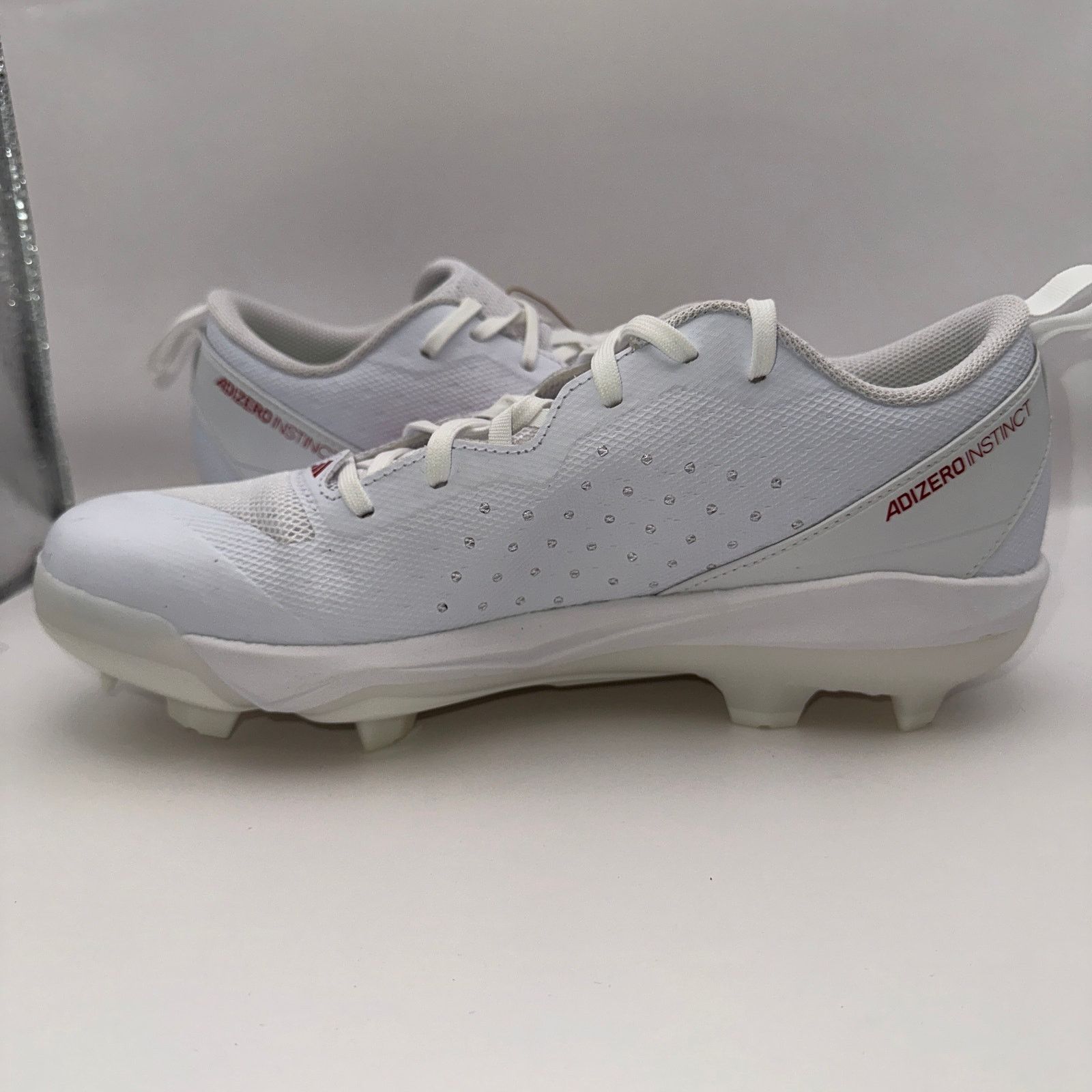 Adidas Adidas Adizero Instinct TP IH3472 White/Red Size 12 Size US 12 / EU 45 - 4 Thumbnail