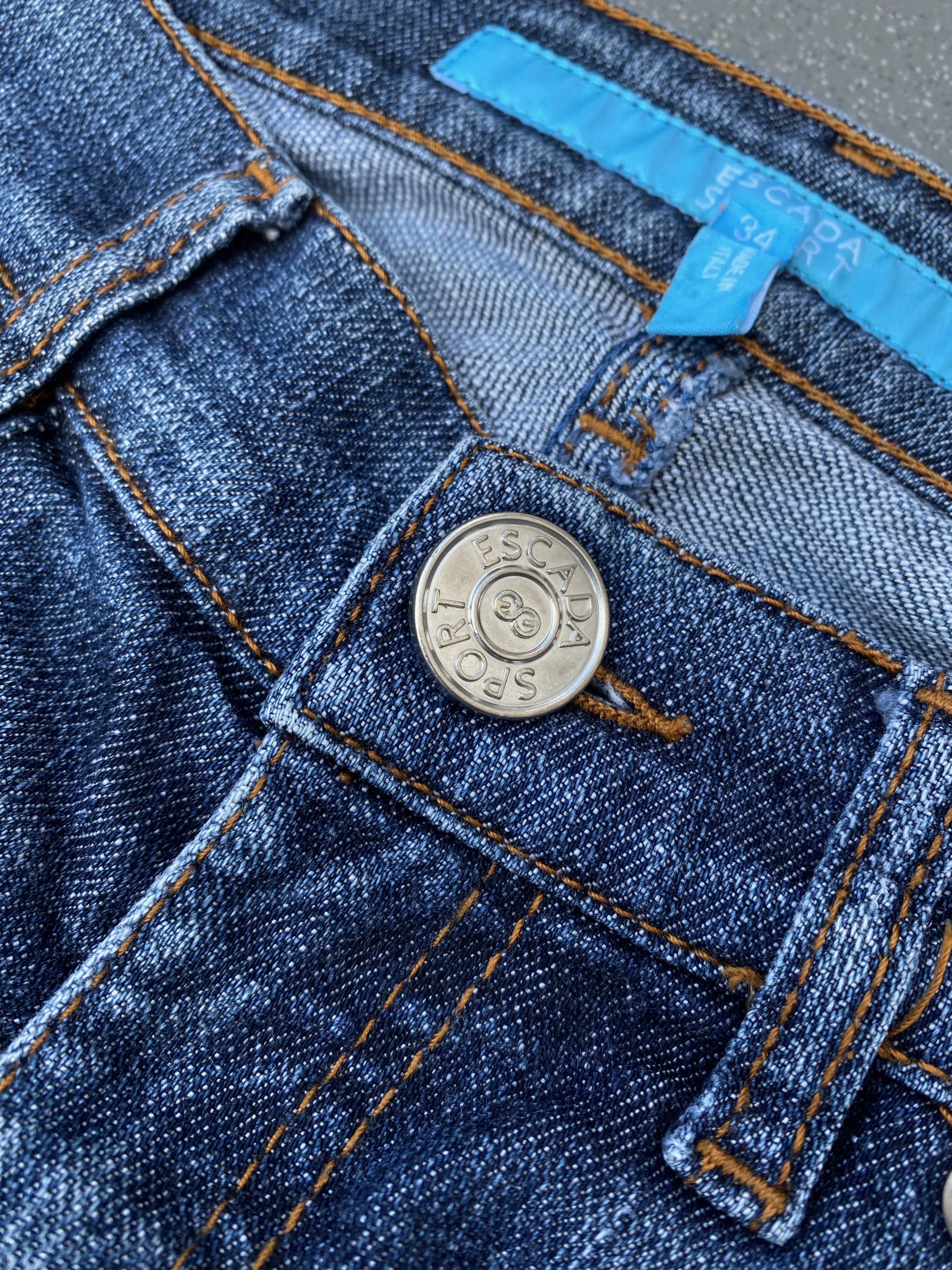 Escada × Escada Sport Vintage Esacada Sport Boot Cut Distressed Jeans Y2K Size 34" / US 12 / IT 48 - 8 Thumbnail