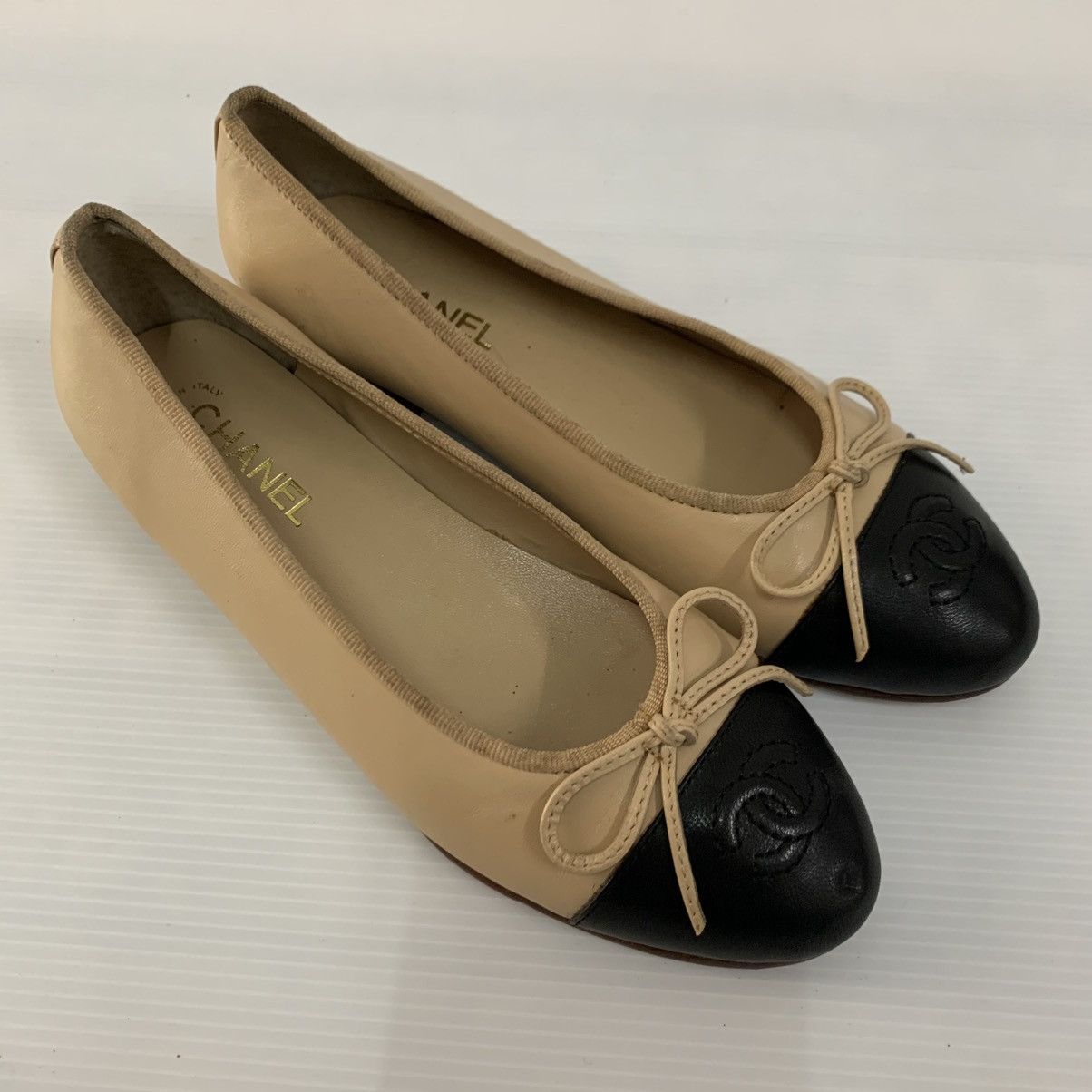 Chanel Chanel Ballerinas Leather Flats Shoes Size US 5.5 / IT 35.5 - 2 Thumbnail