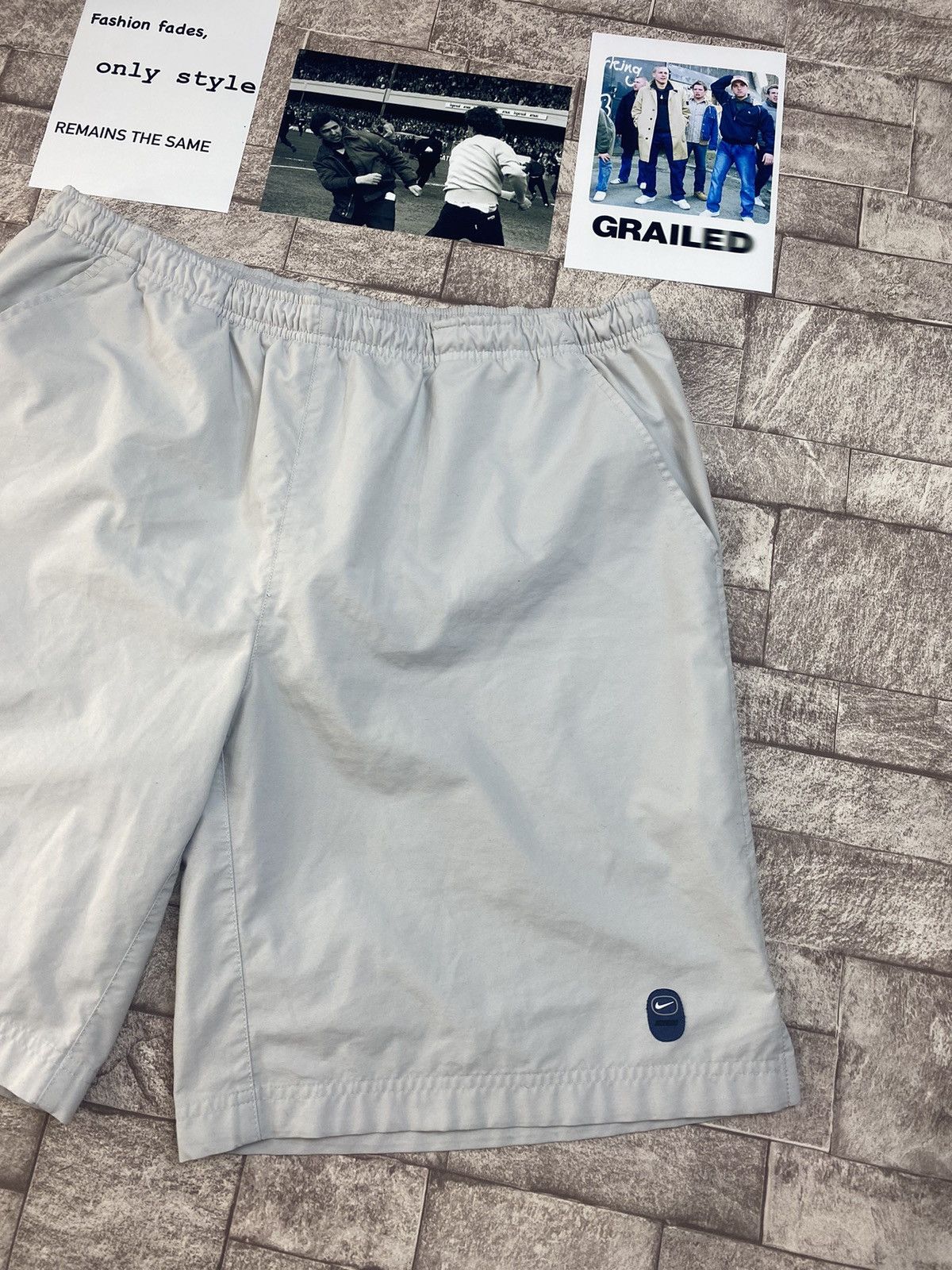 Nike × Vintage Vintage Nylon Nike Shorts Y2k style by Travis Scott style Size US 38 / EU 54 - 2 Thumbnail