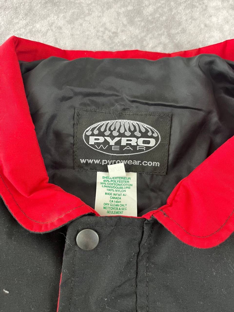 Other Pyro Wear Racing Jacket Black Red Checkered Flag Sleeves XL Size US XL / EU 56 / 4 - 3 Thumbnail