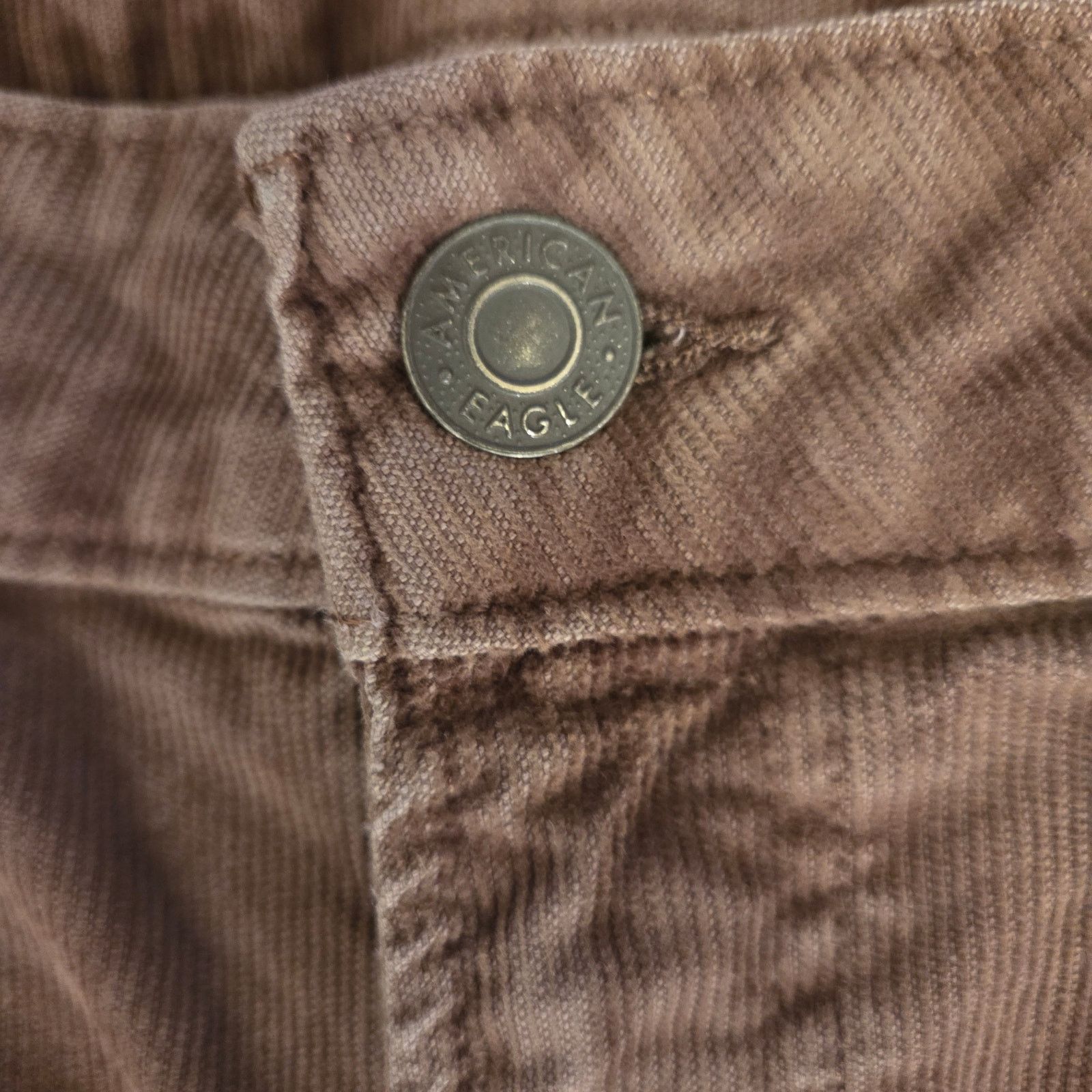 American Eagle Outfitters American Eagle 90's Straight Stretch Corduroy Pants Size 32" / US 10 / IT 46 - 6 Thumbnail