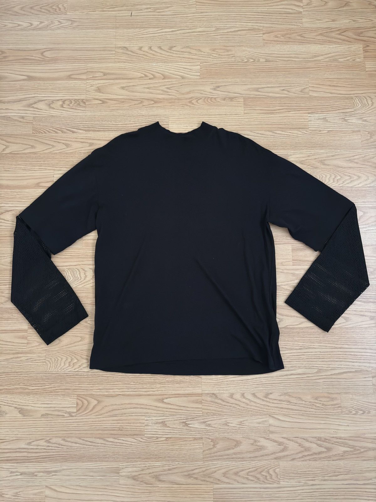 Dries Van Noten Mesh Sleeve Long Sleeve Shirt Size US L / EU 52-54 / 3 - 1 Thumbnail