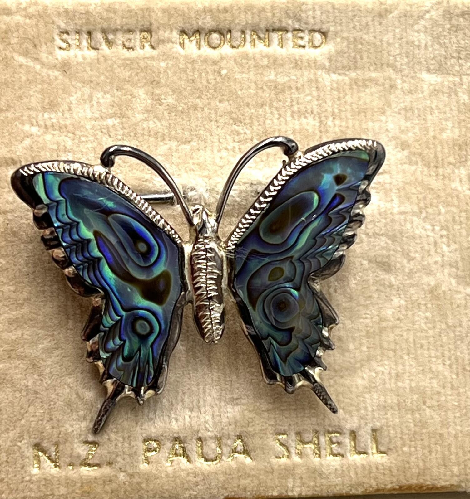 Other Ataahua Sterling Silver Abalone/Paua Shell Butterfly Brooch Size ONE SIZE - 3 Thumbnail