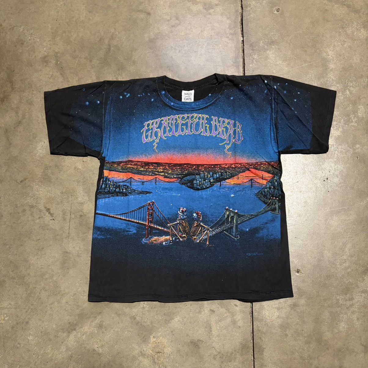 Grateful Dead Vintage 90s Grateful Dead Band T shirt San Francisco Bridge Size US XL / EU 56 / 4 - 1 Thumbnail