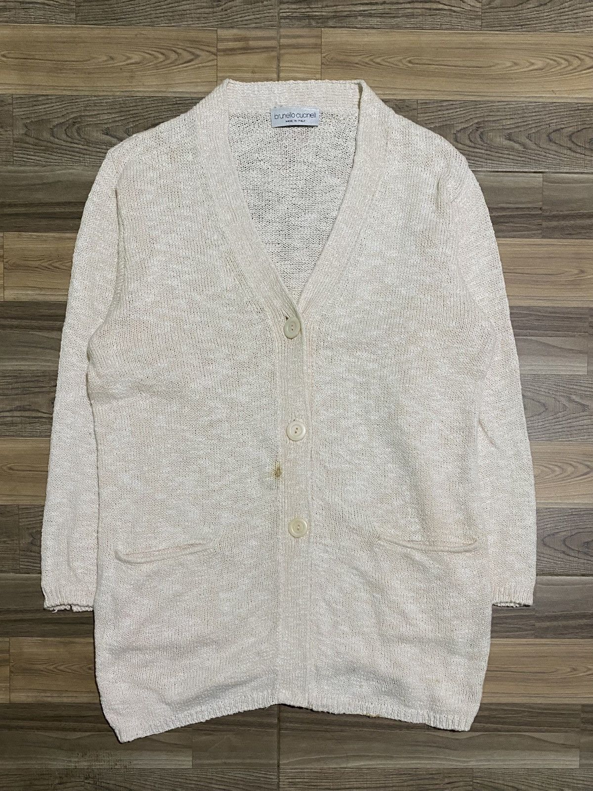 Brunello Cucinelli VINTAGE BRUNELLO CUCINELLI COTTON CARDIGAN Size ONE SIZE - 1 Thumbnail