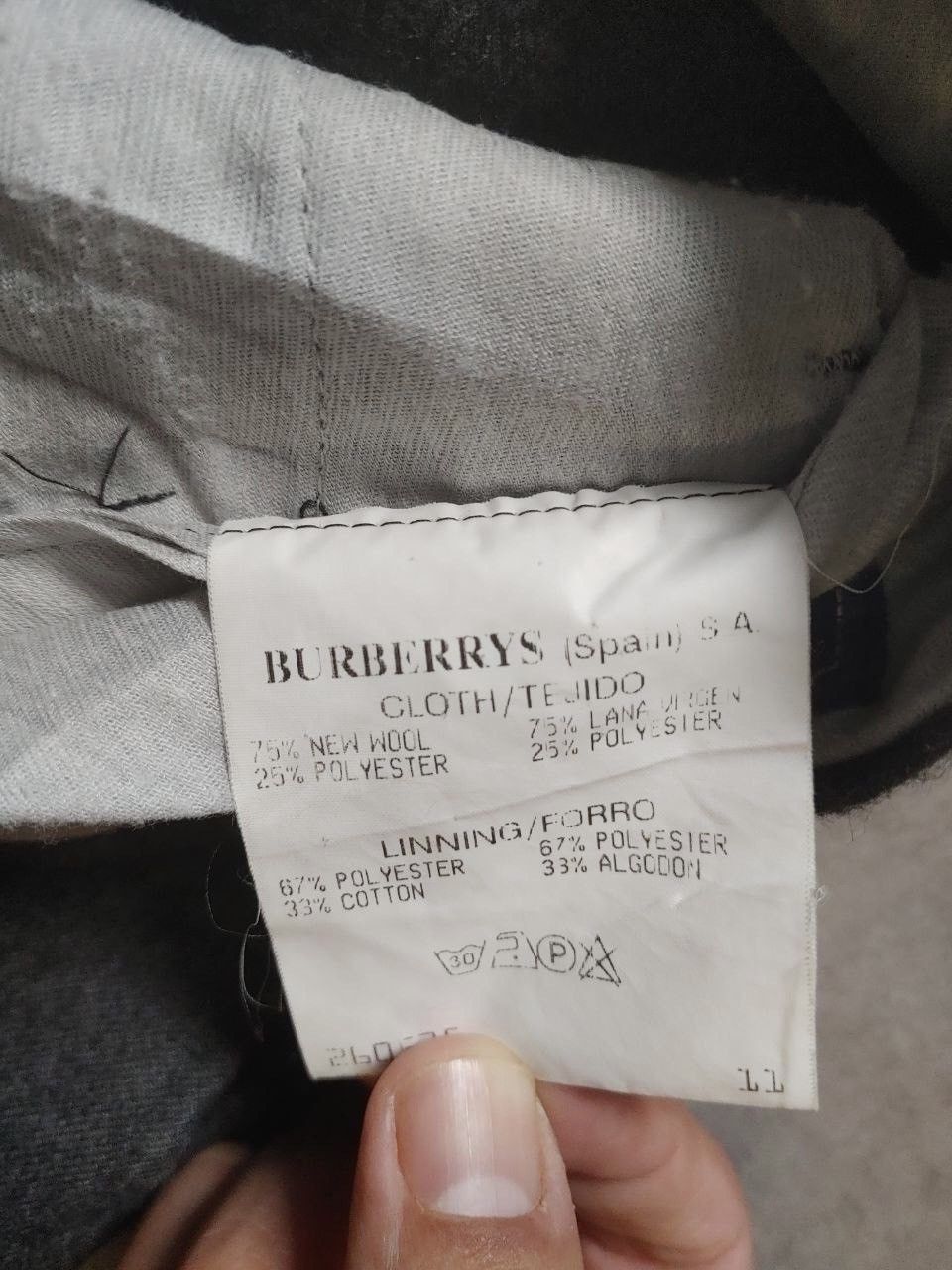 Burberry × Burberry Prorsum × Vintage Vintage 90s Burberrys Suit Casual wool Pants Size US 33 - 8 Thumbnail