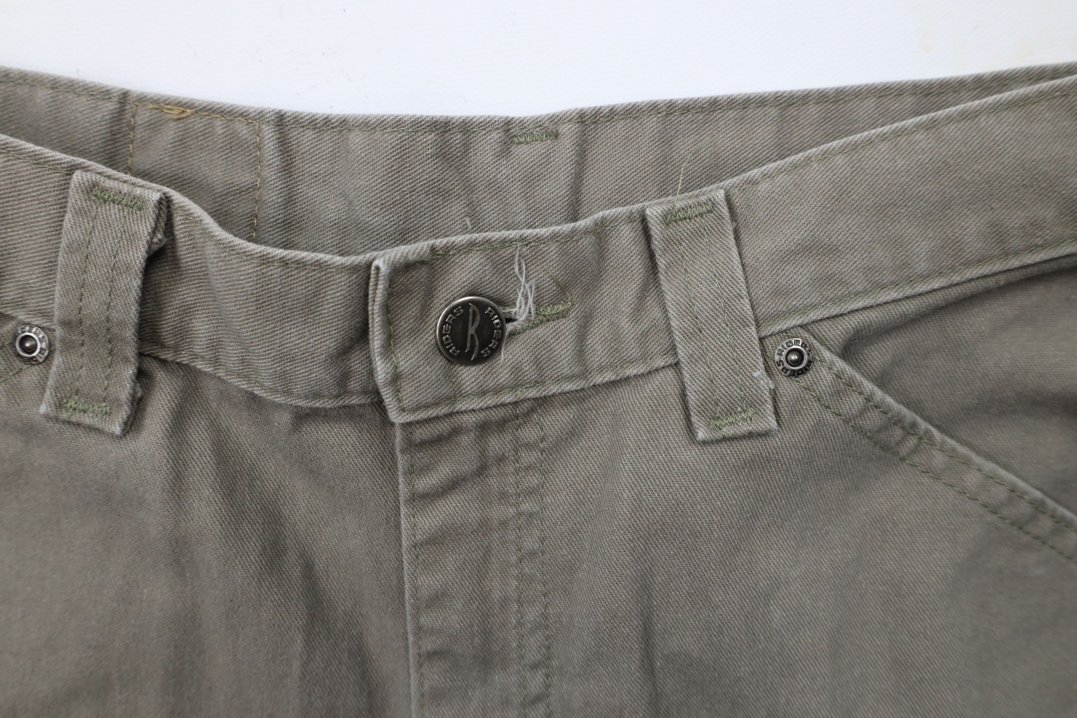 Lee × Vintage Vintage Lee Riders Fit Wide Leg Jeans Pants Greenish Gray Size 30" / US 8 / IT 44 - 8 Thumbnail