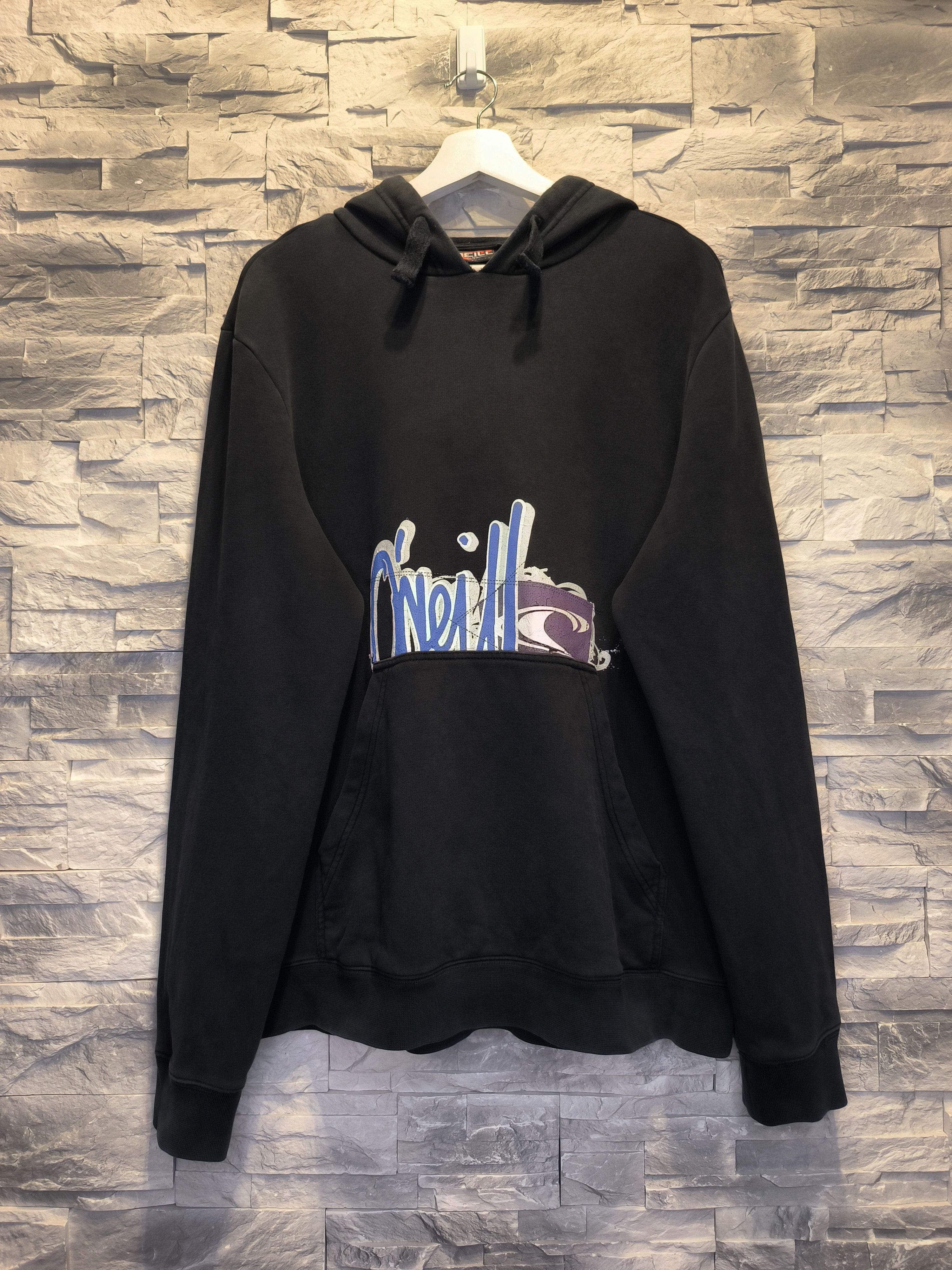Vintage Vintage O'Neill Hoodie Big Logo Black Size US XL / EU 56 / 4 - 1 Thumbnail