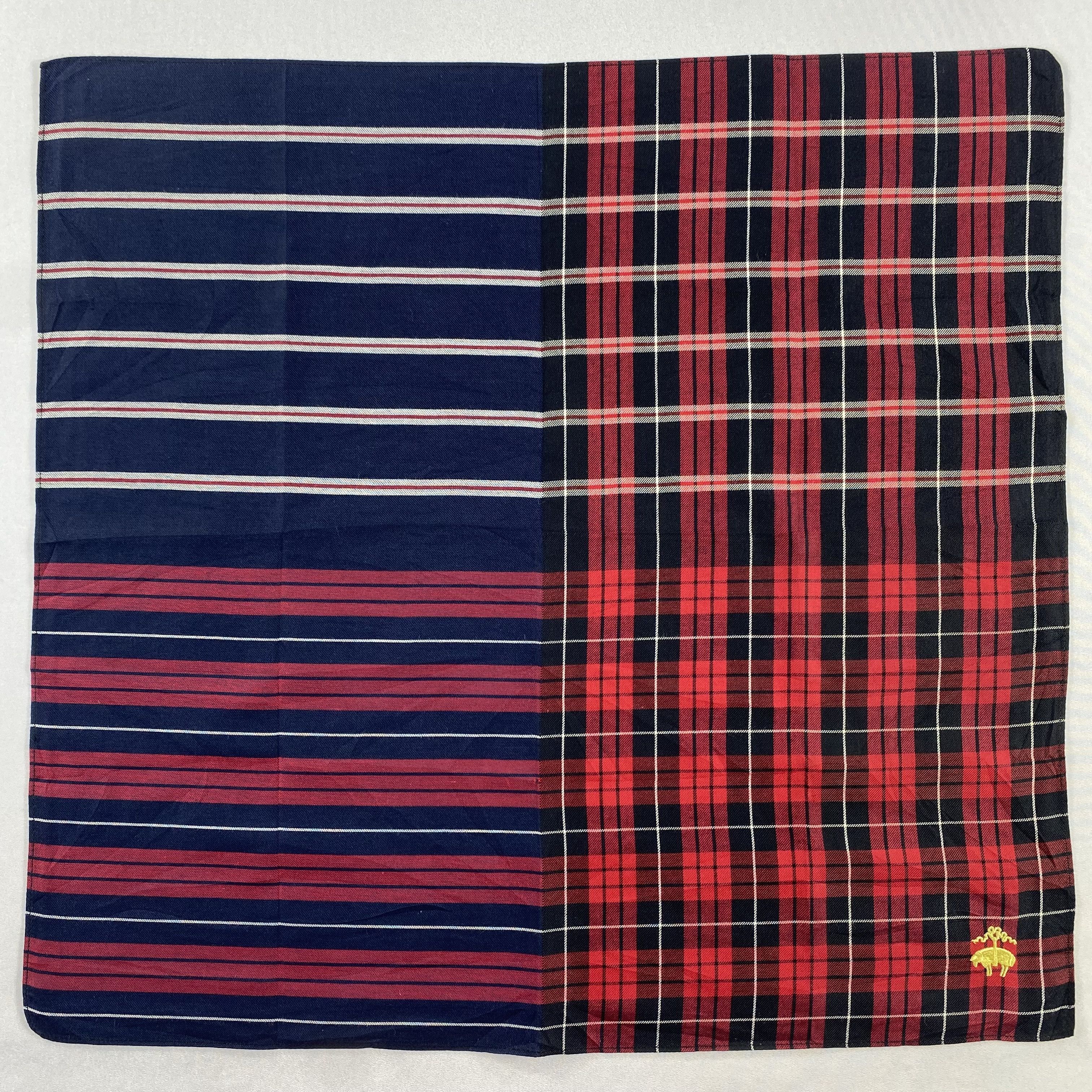 Brooks Brothers × Vintage Brooks Brothers Bandana/ Handkerchief / Neckerchief-P1573 Size ONE SIZE - 1 Thumbnail
