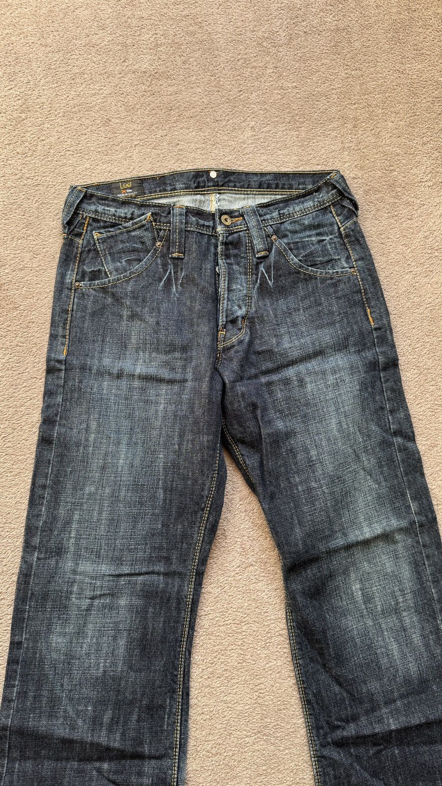 Lee Lee X-Line y2k faded Mudwash denim distressed Straight Jeans Size US 30 / EU 46 - 2 Thumbnail