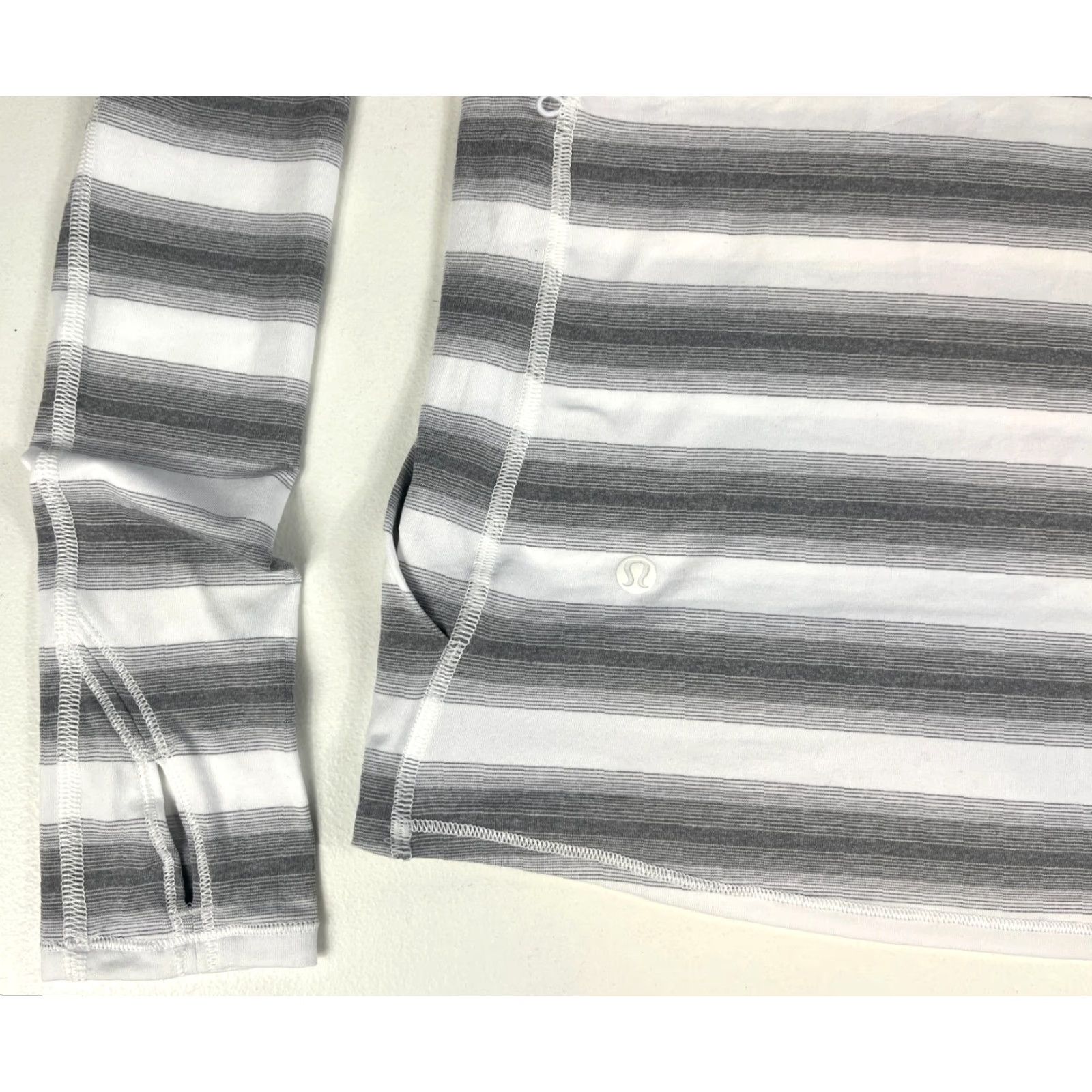 Lululemon Women's Lululemon Iconic Wrap Long Sleeve Striped Lightweight Sz 4 Size S / US 4 / IT 40 - 5 Thumbnail
