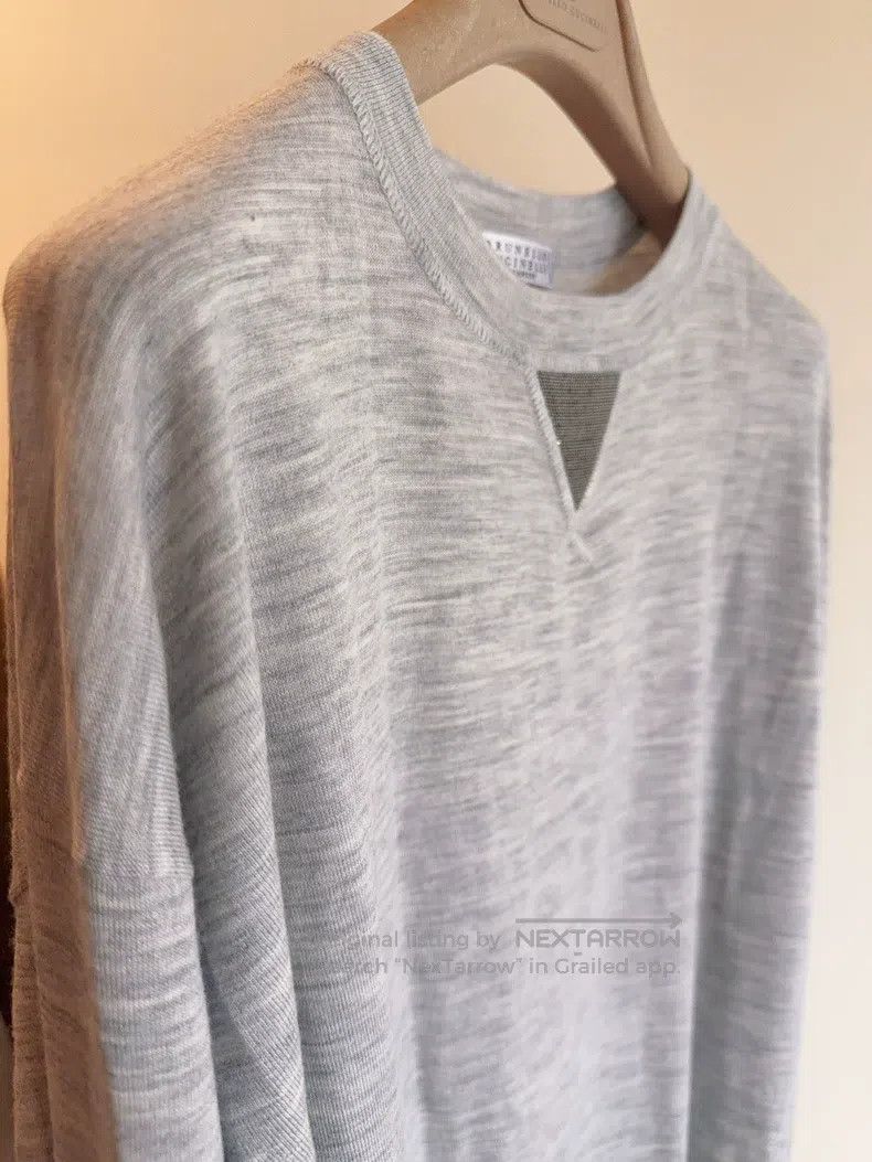 Brunello Cucinelli Brunello Cucinelli Knit crew neck sweater Size M / US 6-8 / IT 42-44 - 4 Thumbnail