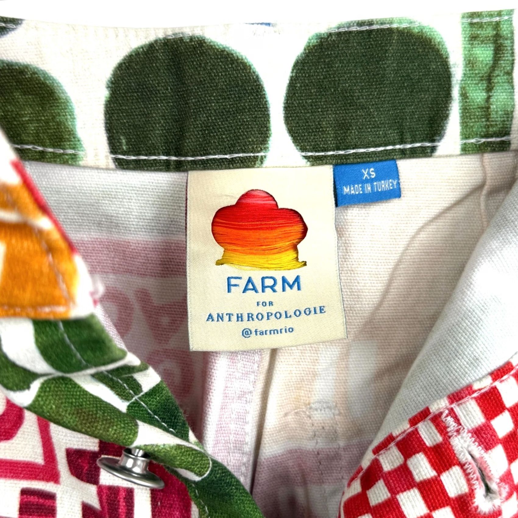 Farm Rio Farm Rio Shirt Skirt XS Multicolor Button Front Denim Mini Boho Bohemian Women Short 18" 28" Waist 32" Hip Weathers All Seasons Size 26" / US 2 / IT 38 - 7 Thumbnail