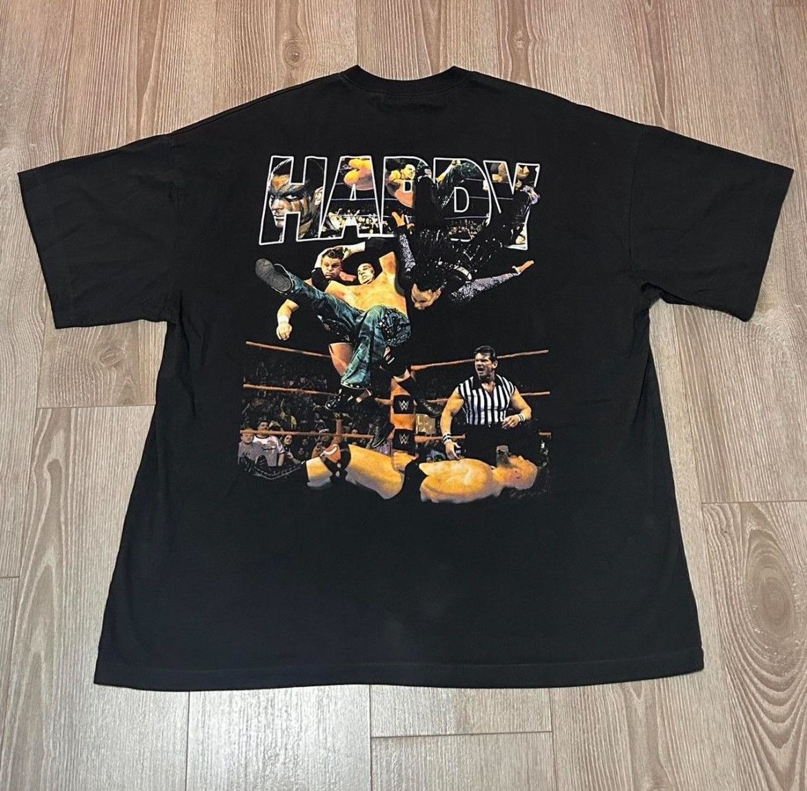 WWE BOOTLEG Vintage WWE Hardy Boyz Front &Back Baggy Graphic Tee Size US XXL / EU 58 / 5 - 4 Thumbnail