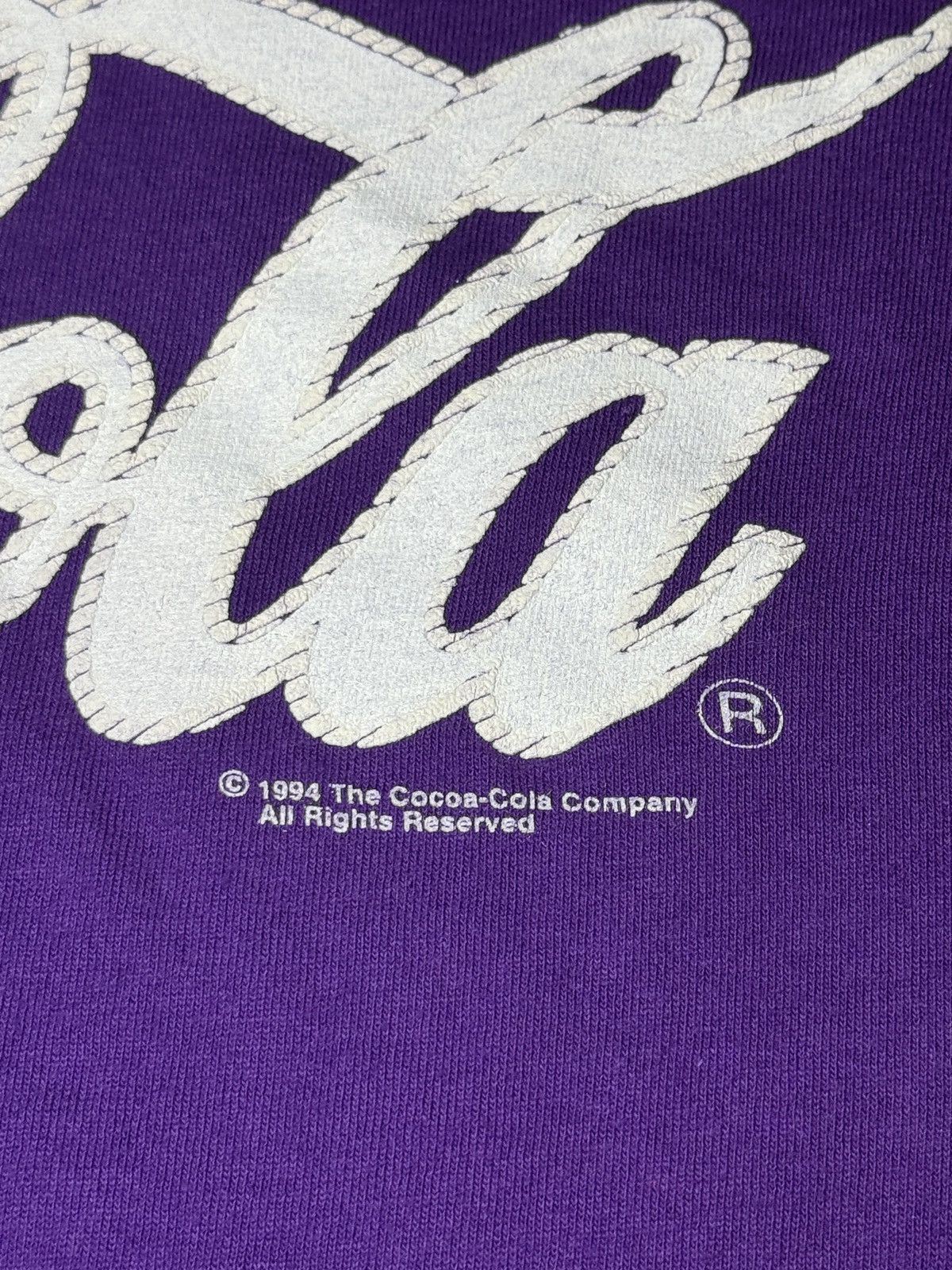 Coca Cola Coca Cola Spell Out Purple Coke Small 19x24 Soda Pop T Shirt Size US S / EU 44-46 / 1 - 3 Thumbnail