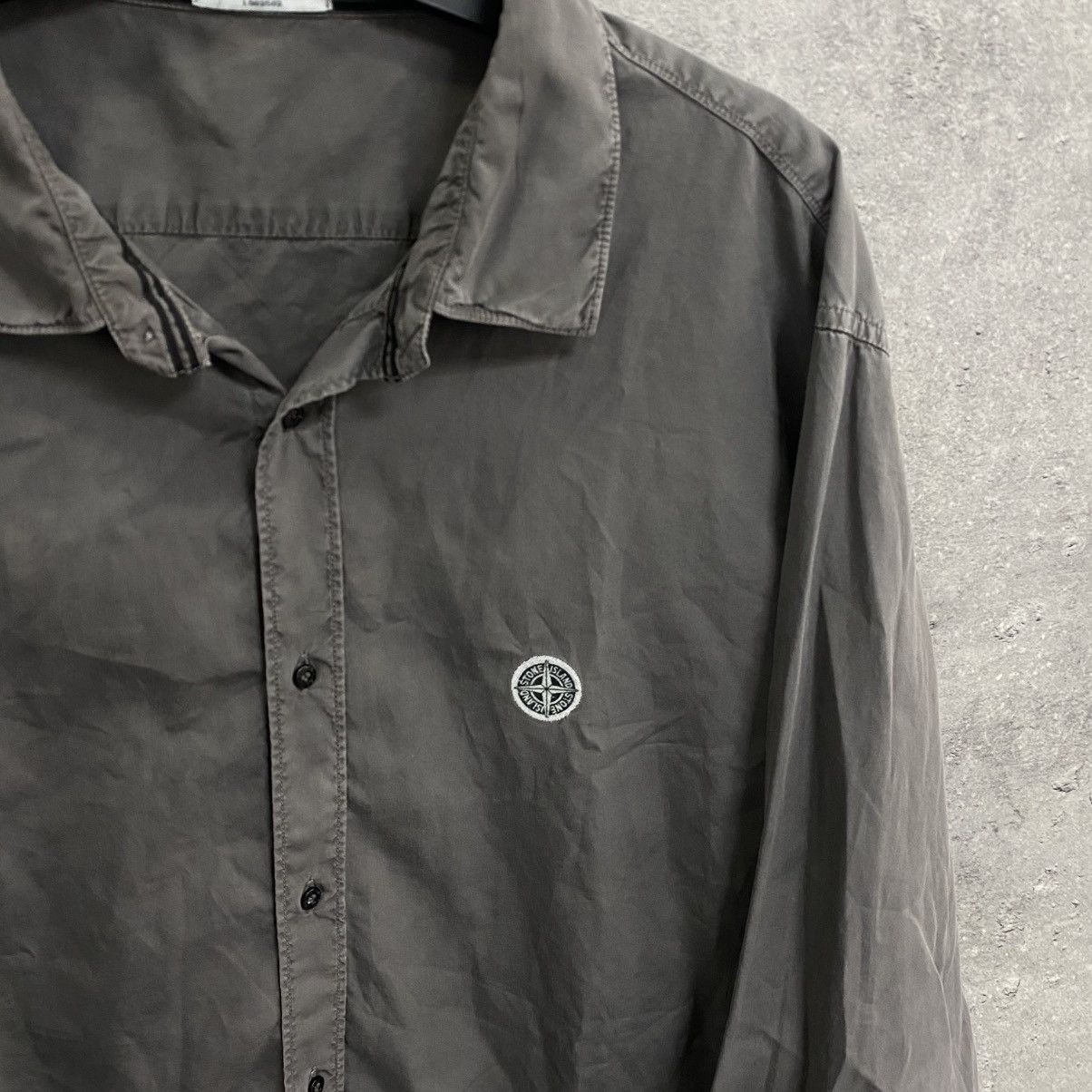 Stone Island Vintage 90s Stone Island Shirt Button Up Size US XXL / EU 58 / 5 - 4 Thumbnail
