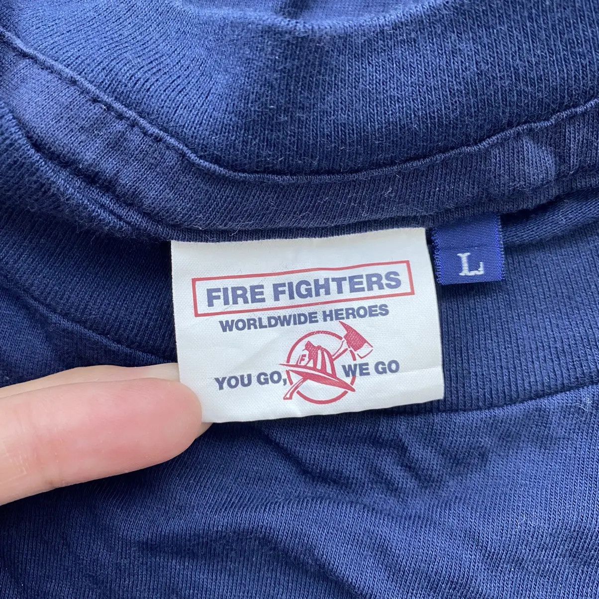Vintage Vintage FIRE FIGHTERS New York Dept Tee Shirt Top Rescue Size US L / EU 52-54 / 3 - 7 Thumbnail