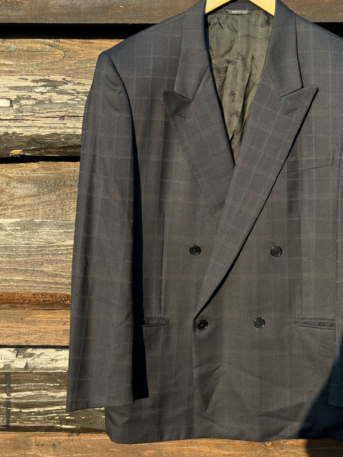 Missoni Missoni Uomo Gray Double Breasted Blazer Lin and wool Size 40R - 4 Thumbnail