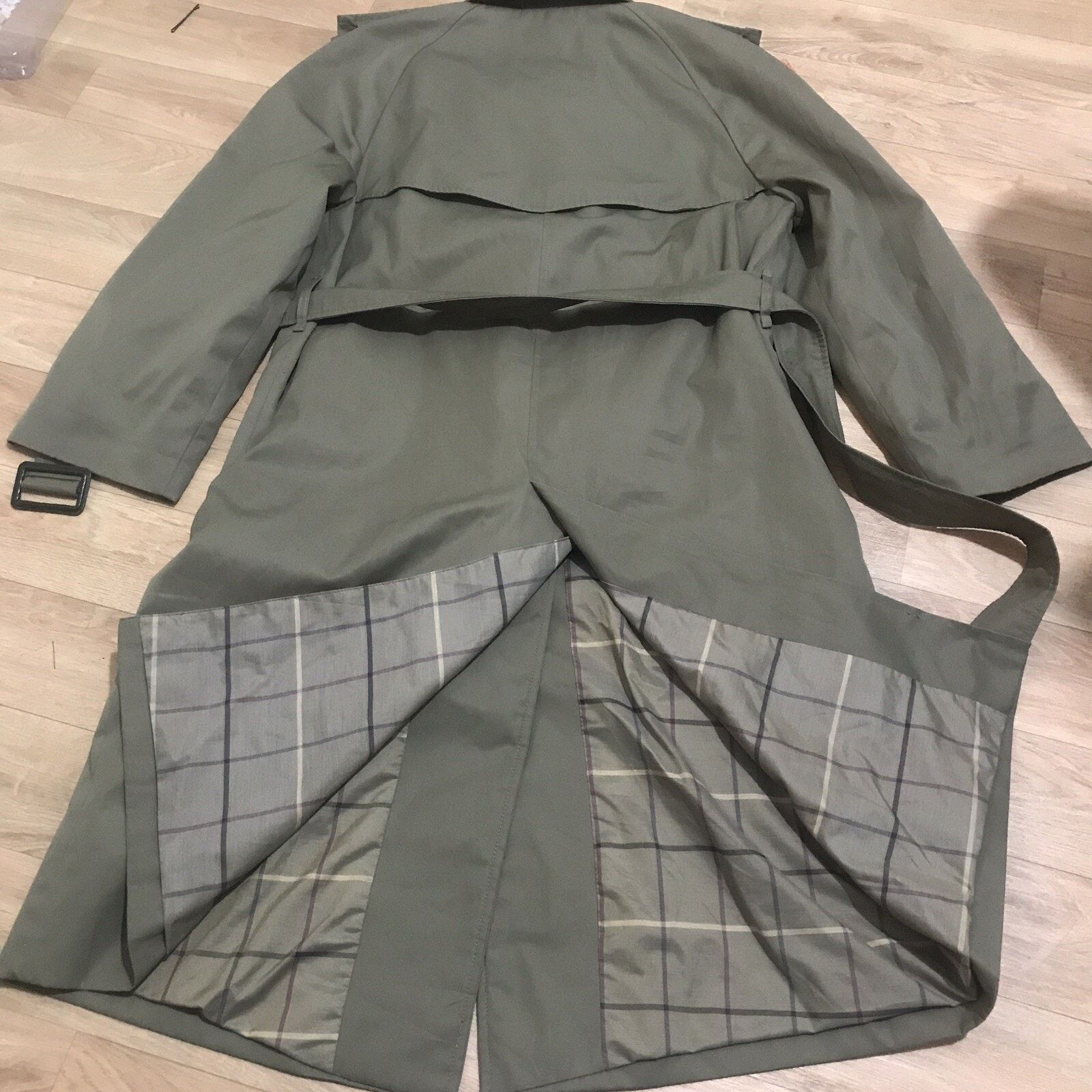 Burberry VINTAGE Burberry's Trench Coat NOVA CHECK Women green olive Size M / US 6-8 / IT 42-44 - 4 Thumbnail