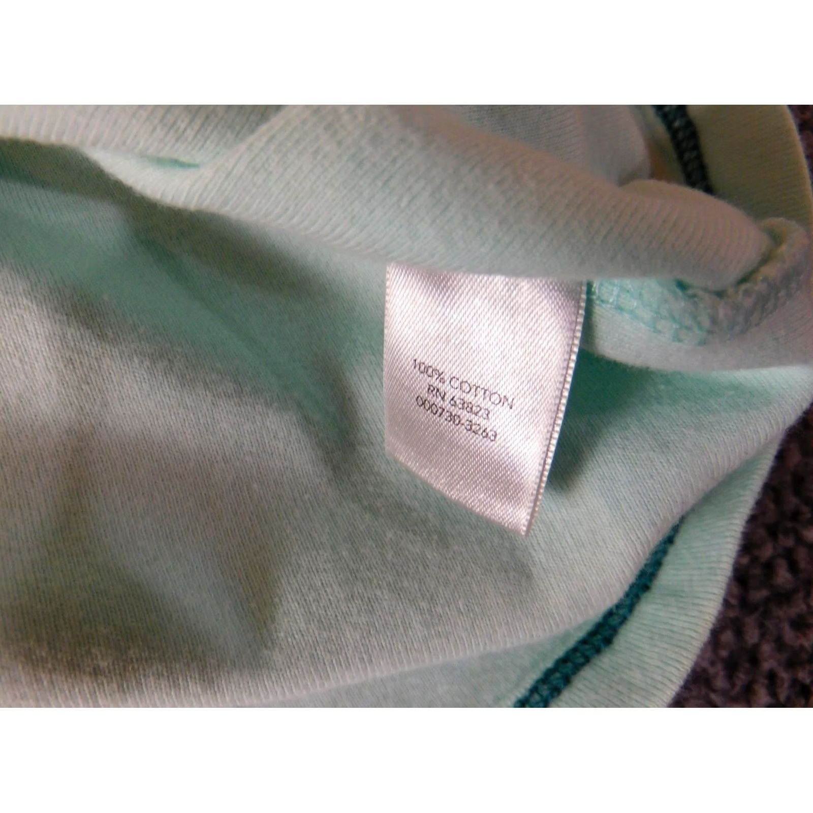 Vintage Christopher & Banks Womens Blouse PS Petites blue graphic Top classic pullover Size S / US 4 / IT 40 - 6 Thumbnail