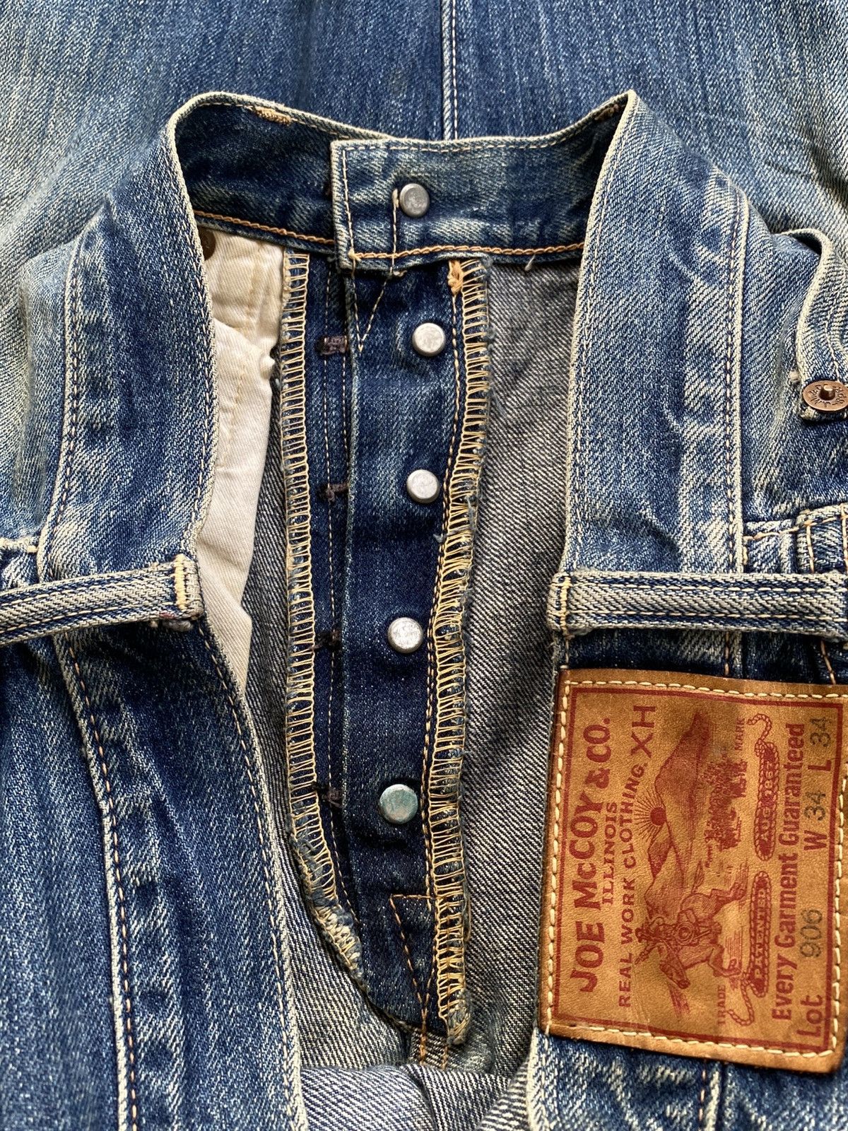 Vintage Joe McCoy 906 Distressed Japanese Selvedge Denim ??