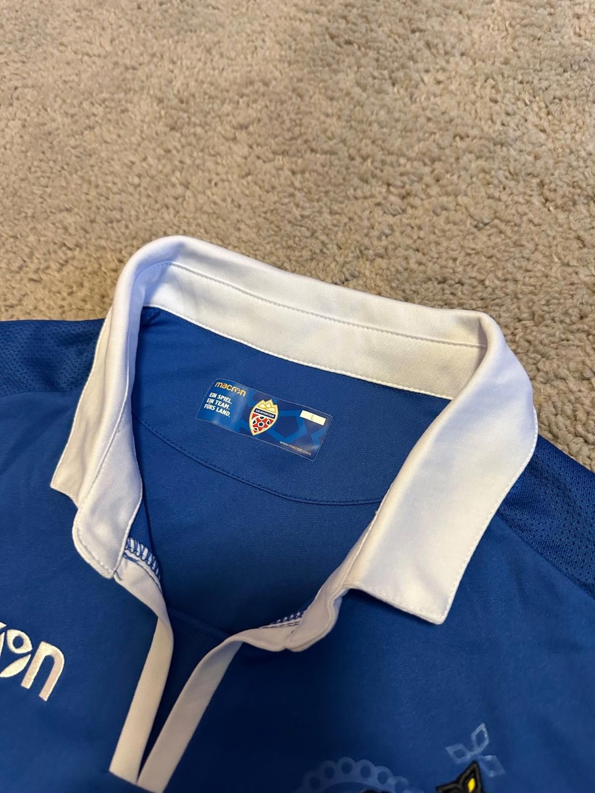 Macron LICHTENSTEIN 2018 2019 SHIRT JERSEY L MATCH WORN #23 HOFER Size US L / EU 52-54 / 3 - 5 Thumbnail