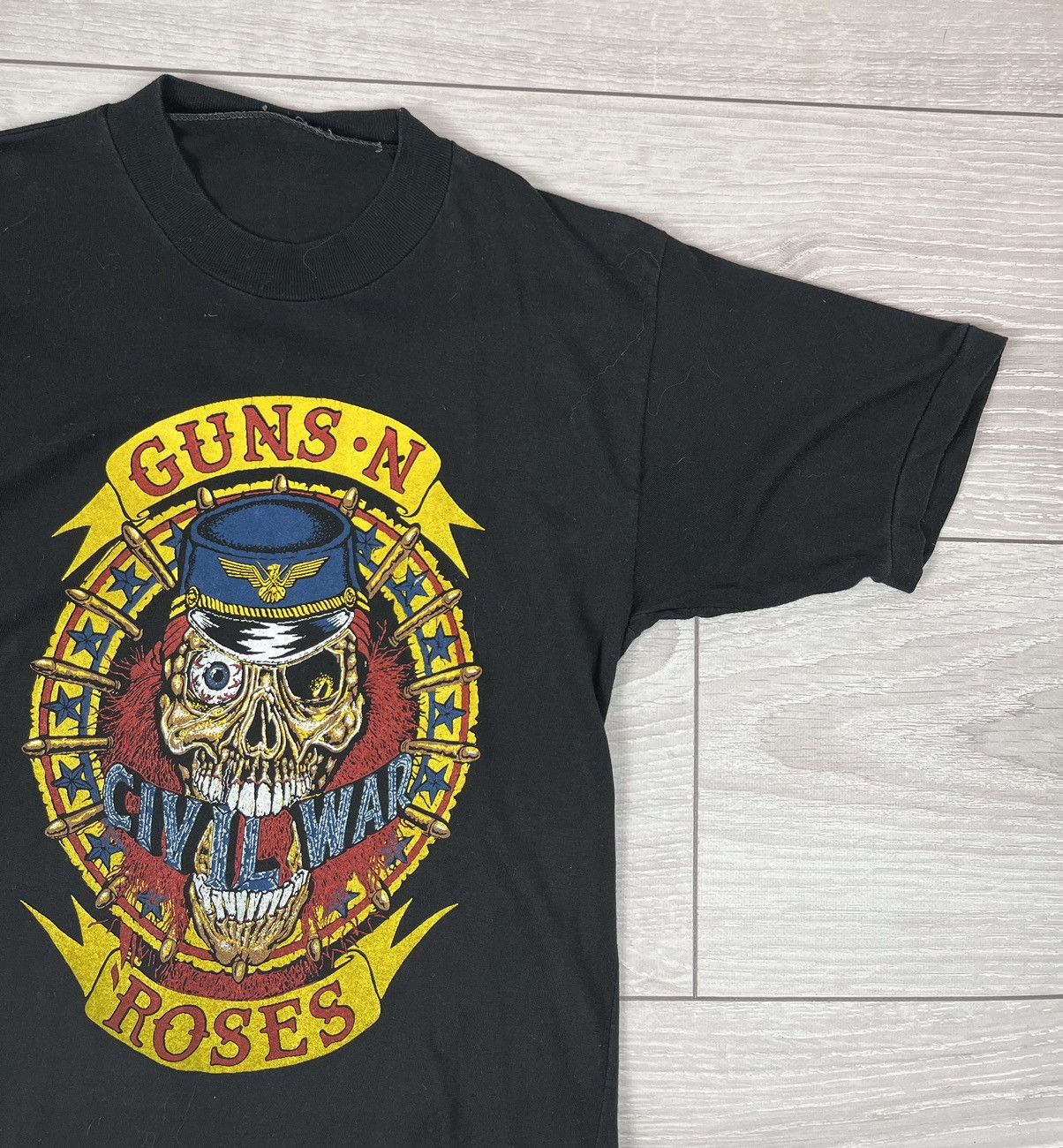 Band Tees Guns N Roses Civil War Vintage 80s Single Stitch T Shirt Size US M / EU 48-50 / 2 - 2 Thumbnail