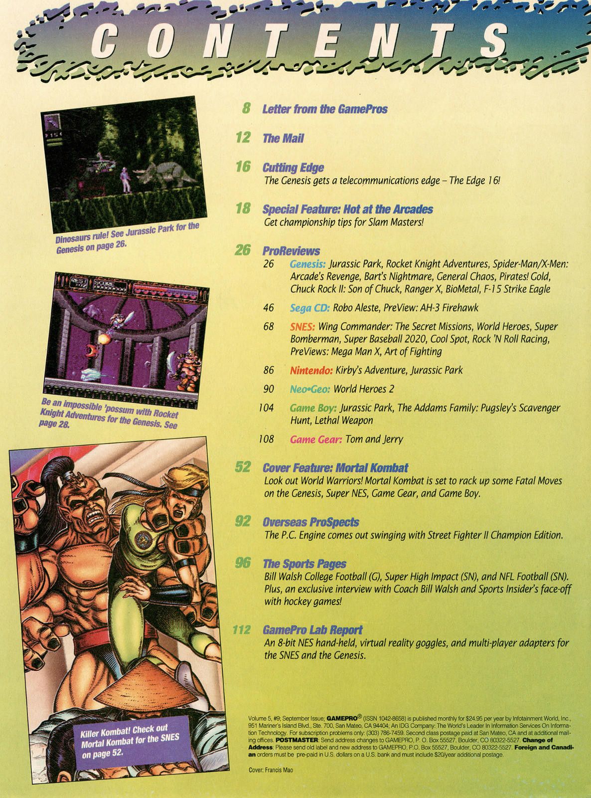 Designer Vtg GamePro Magazine Sept 1993 Street Fighter II Turbo SNES Size ONE SIZE - 2 Thumbnail