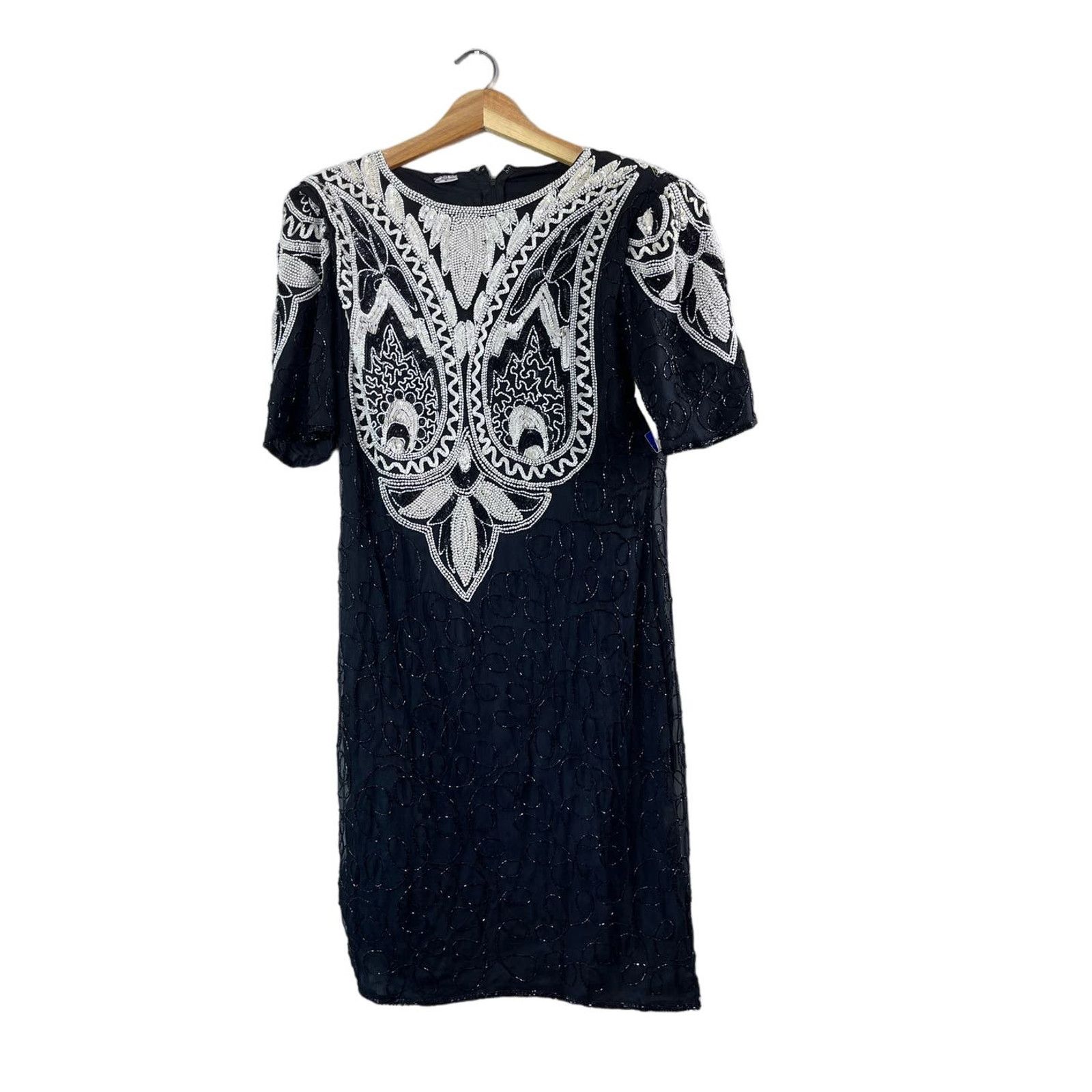 Vintage NWT Vintage Women's Special Occasion Beaded Dress S Size S / US 4 / IT 40 - 1 Thumbnail