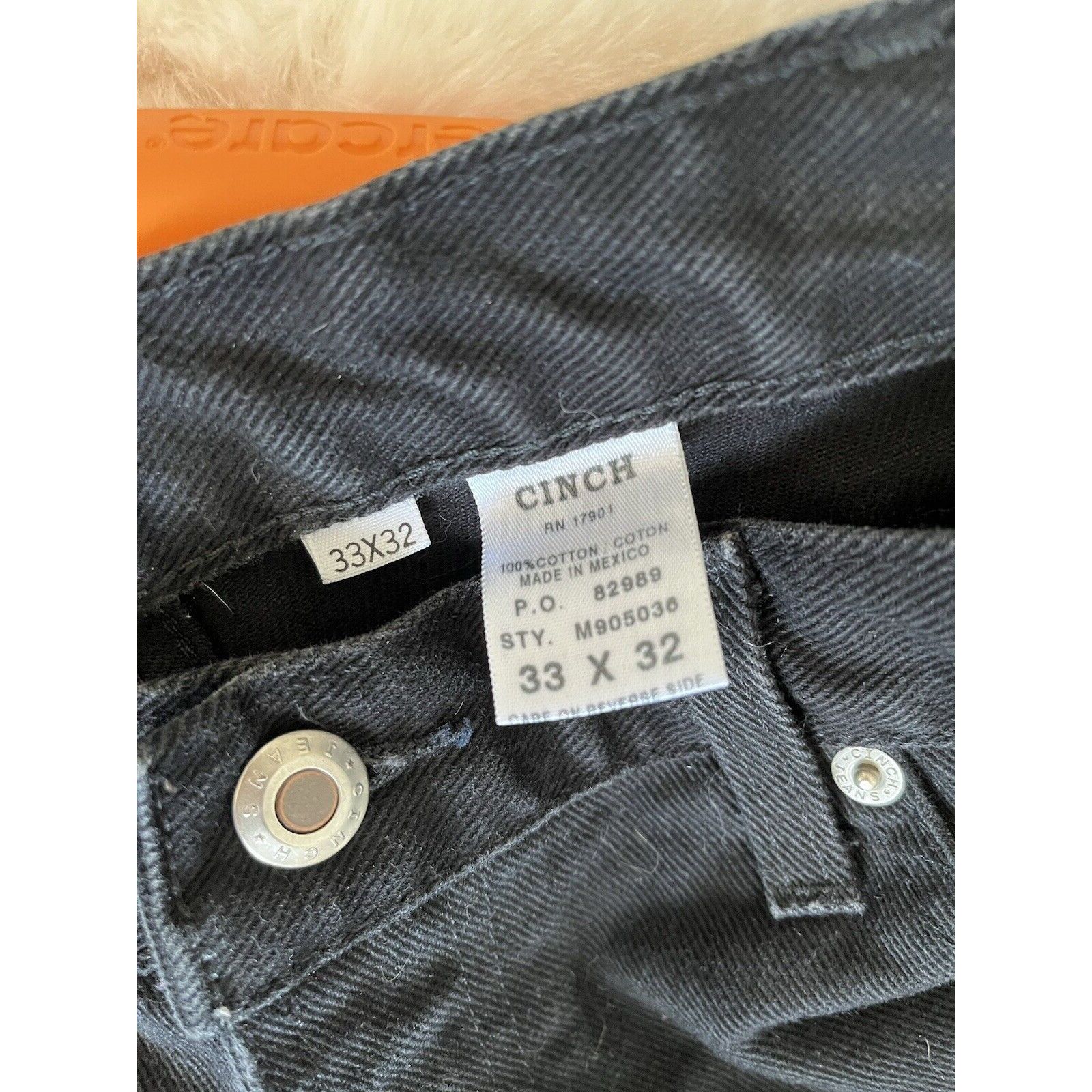 CINCH Cinch jeans Mens dark green Label Straight Leg Black 32x33 Size US 33 - 2 Thumbnail