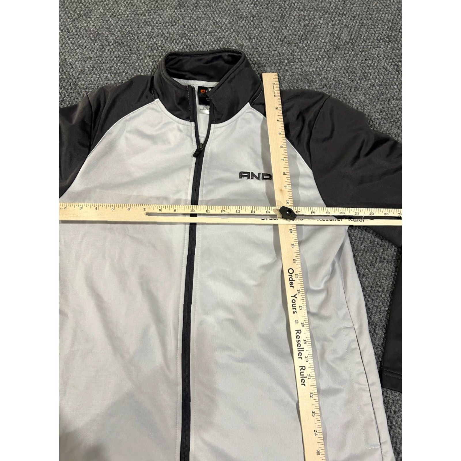 Vintage AND1 Jacket Mens M Gray Full Zip Track Lightweight Activewear Running Gym Basketball Size US M / EU 48-50 / 2 - 3 Thumbnail