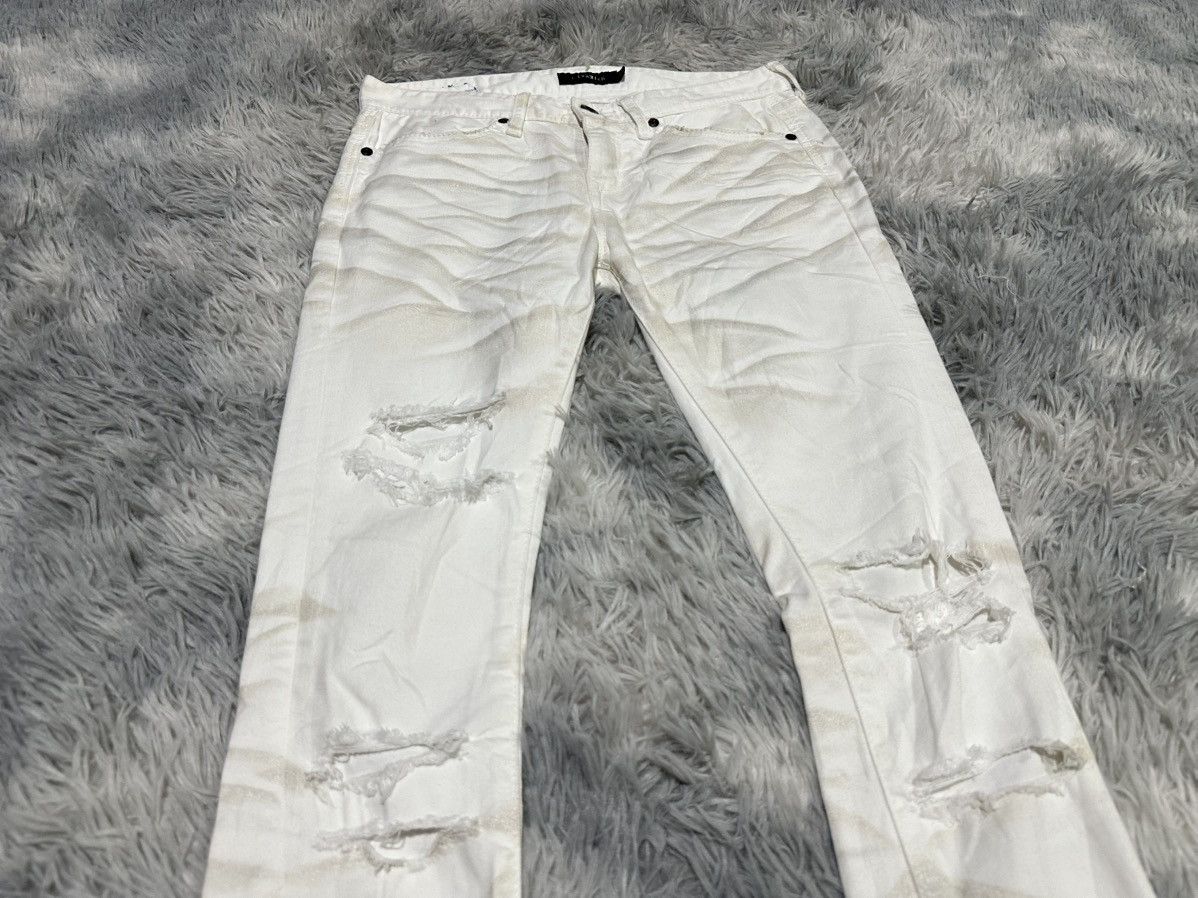 CIVARIZE 🔥Y2K Archived Civarize Clawmark Skinny White Denim Size US 30 / EU 46 - 2 Thumbnail