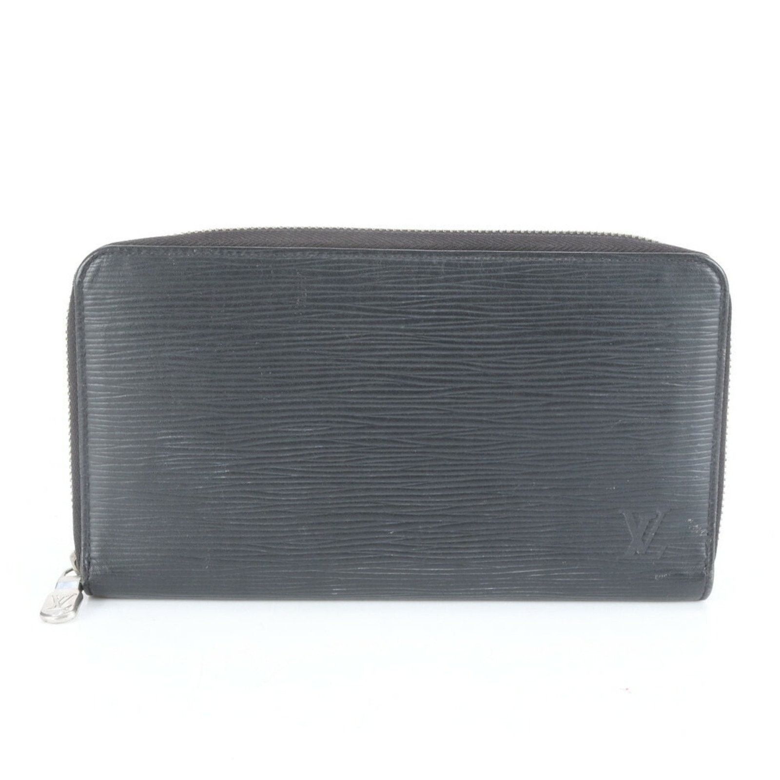 Louis Vuitton Black Leather Zippy Organizer