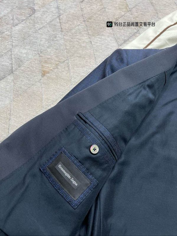 Ermenegildo Zegna Zegna Men's Midnight Check Single. Size US M / EU 48-50 / 2 - 1 Thumbnail