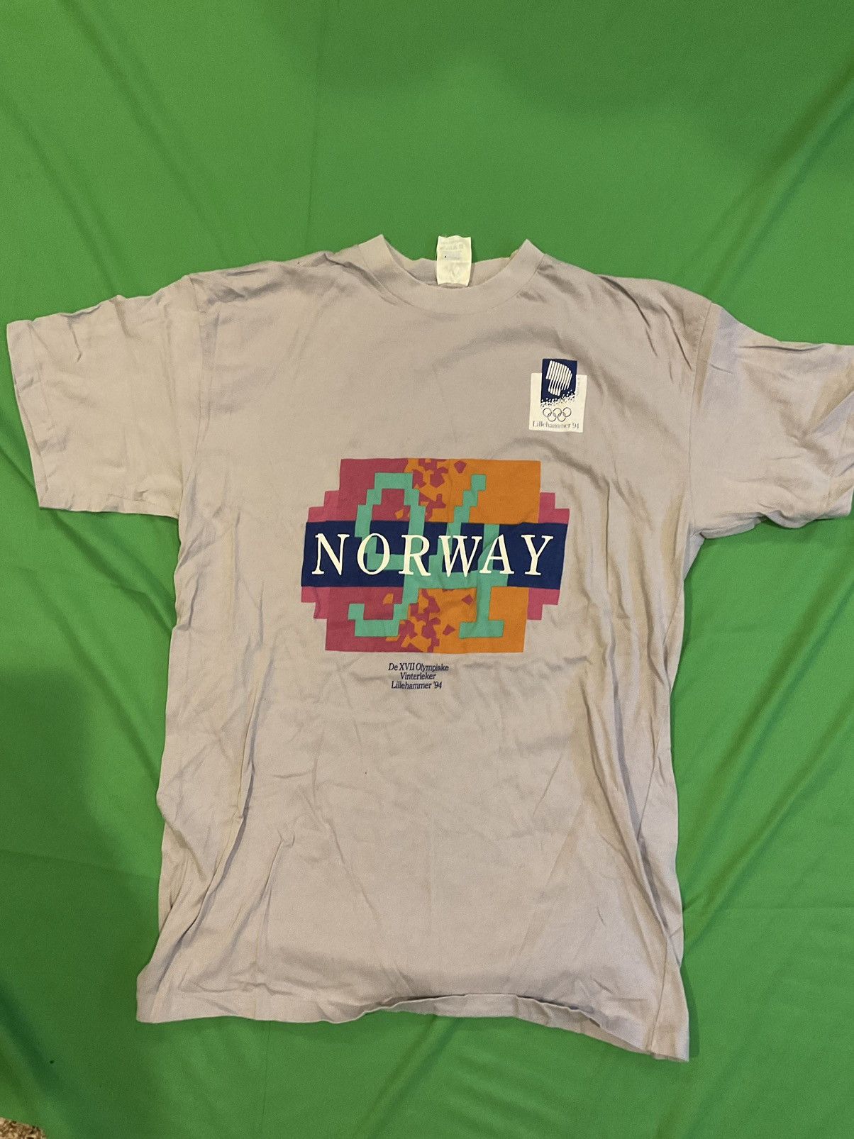 Vintage Vintage 1994 Lillehammer Olympics T-shirt Size US XL / EU 56 / 4 - 1 Thumbnail