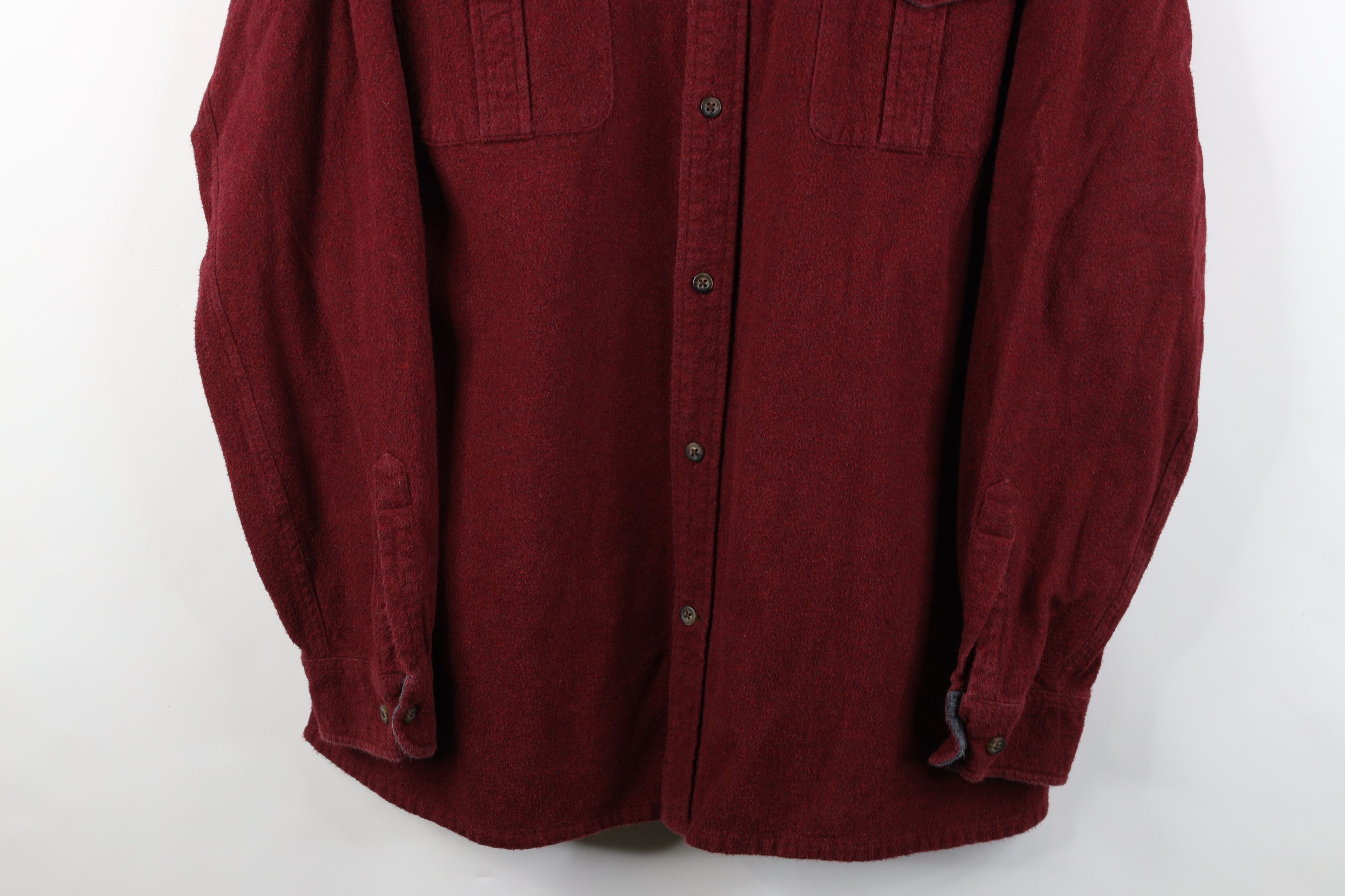 Vintage Vintage 90s Streetwear Cloth Collared Button Shirt Red Size US XL / EU 56 / 4 - 3 Thumbnail