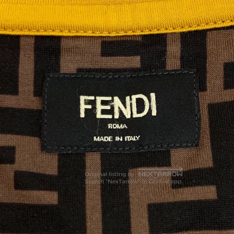 Fendi Fendi Cotton round neck short-sleeve T-shirt Size US XXL / EU 58 / 5 - 5 Thumbnail