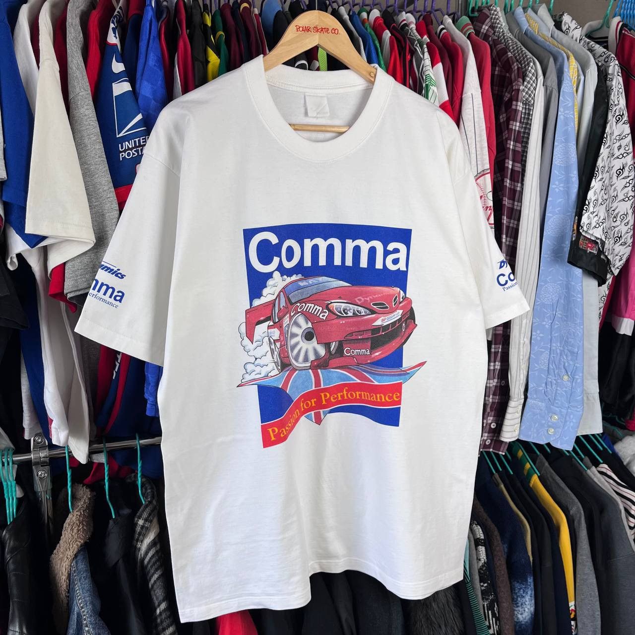 DRIFTER × Formula 1 90s Comma Team Dynamics Sparco Motorsport Rally T Shirt Size US XL / EU 56 / 4 - 3 Thumbnail
