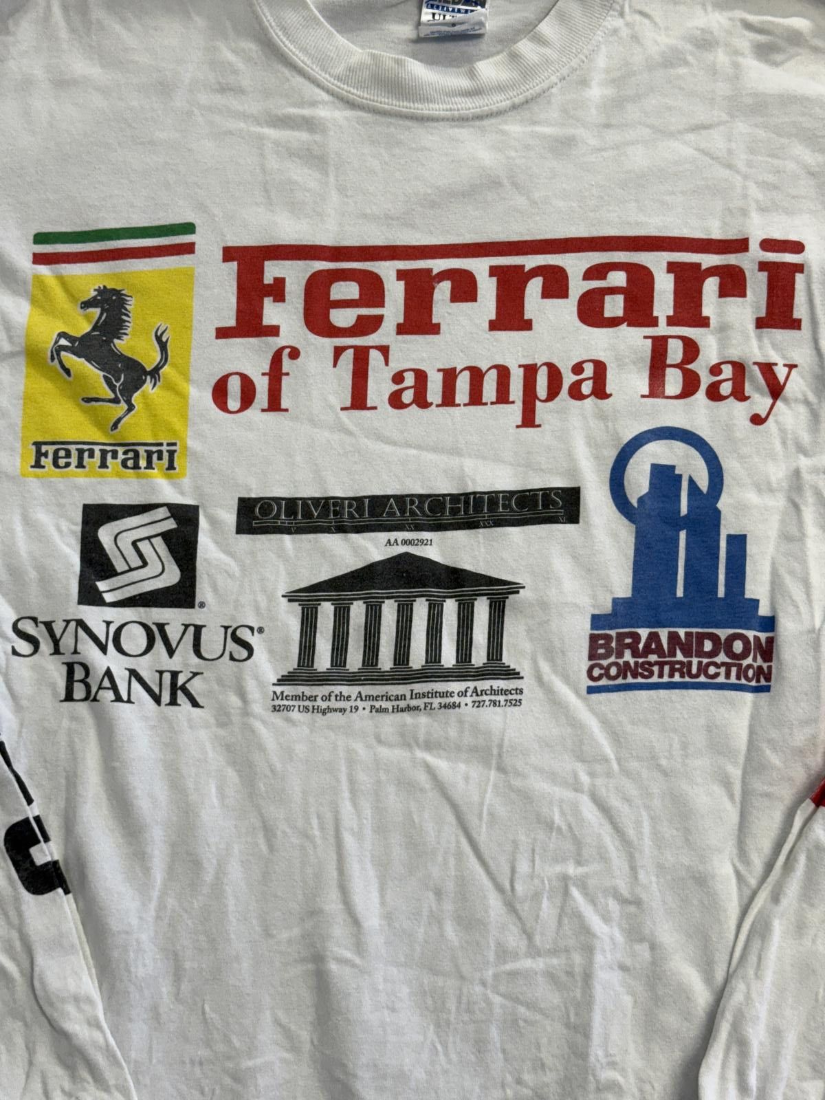 Gildan T-shirt Ferrari of Tampa Long Sleeve Tee Sleeve Hits - L Size US L / EU 52-54 / 3 - 4 Thumbnail