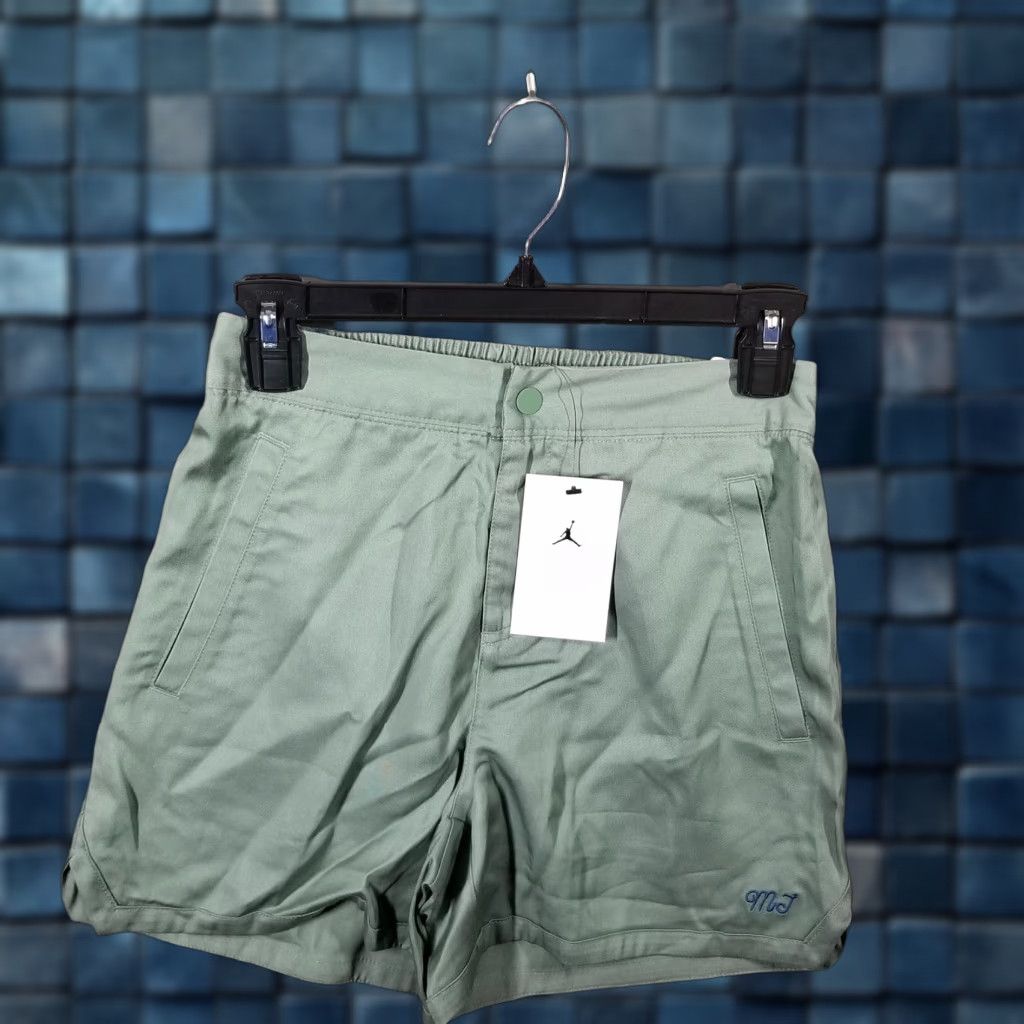 Jordan Brand Nike Jordan Shorts Women XS Green Athletic Casual Cotton Twill 2020s Size 26" / US 2 / IT 38 - 1 Thumbnail