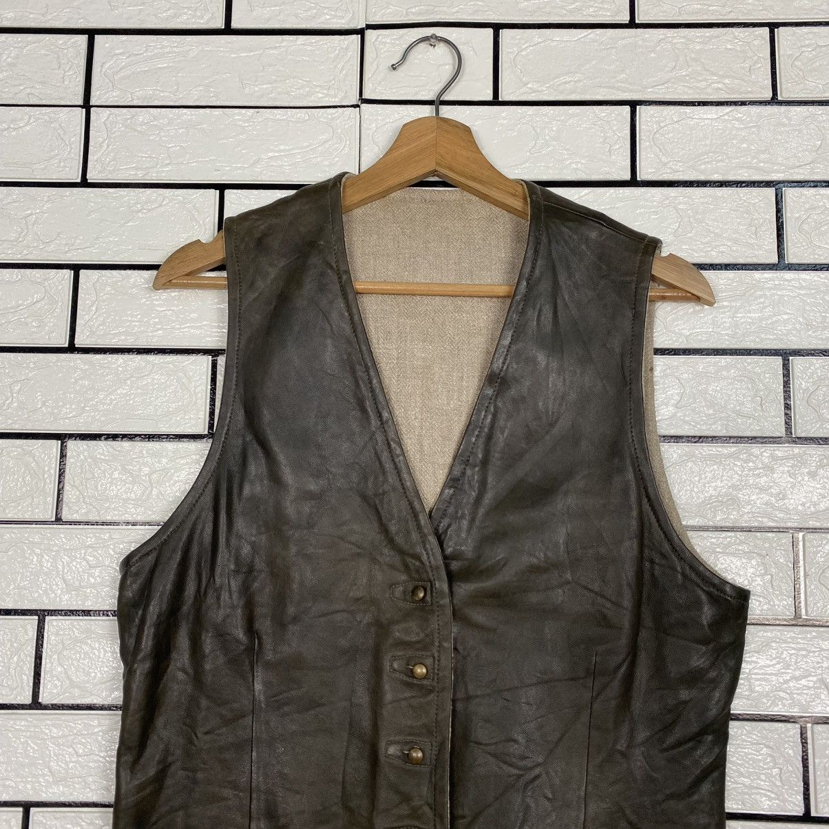 Isaac Sellam Experience 🔥RARE🔥Vintage Reversible Leather Vest Jacket Isaac Sellam Size US M / EU 48-50 / 2 - 3 Thumbnail