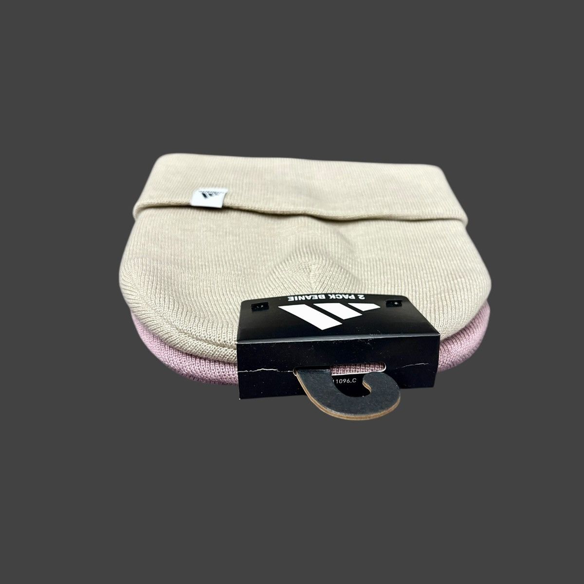 Adidas Adidas Women’s Fold Beanie Beige Purple 2-Pack Sz OS Size ONE SIZE - 9 Thumbnail
