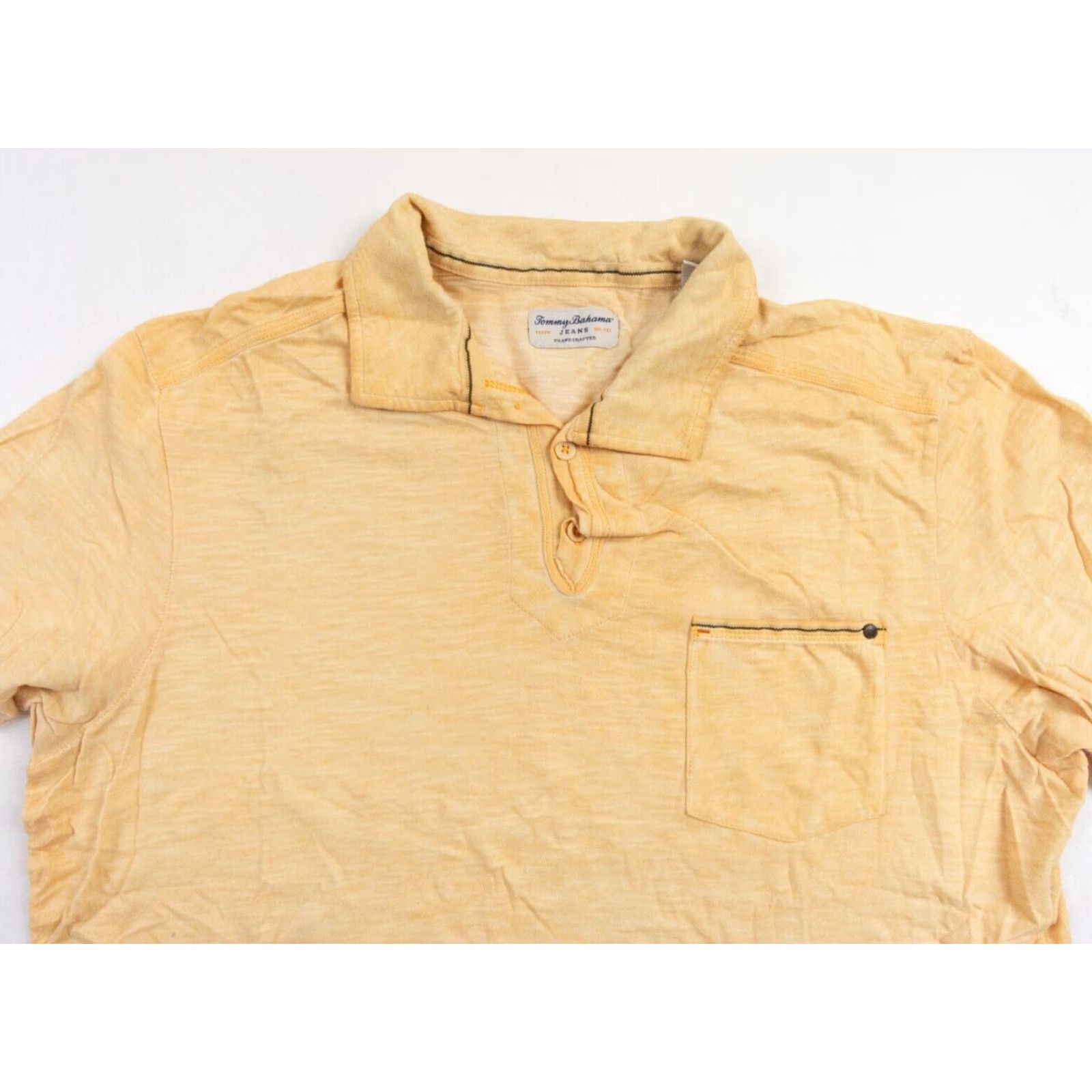 Tommy Bahama Tommy Bahama Polo Shirt Mens Medium Orange Lightweight Short Sleeve Collared Casual Preppy Size US M / EU 48-50 / 2 - 2 Thumbnail