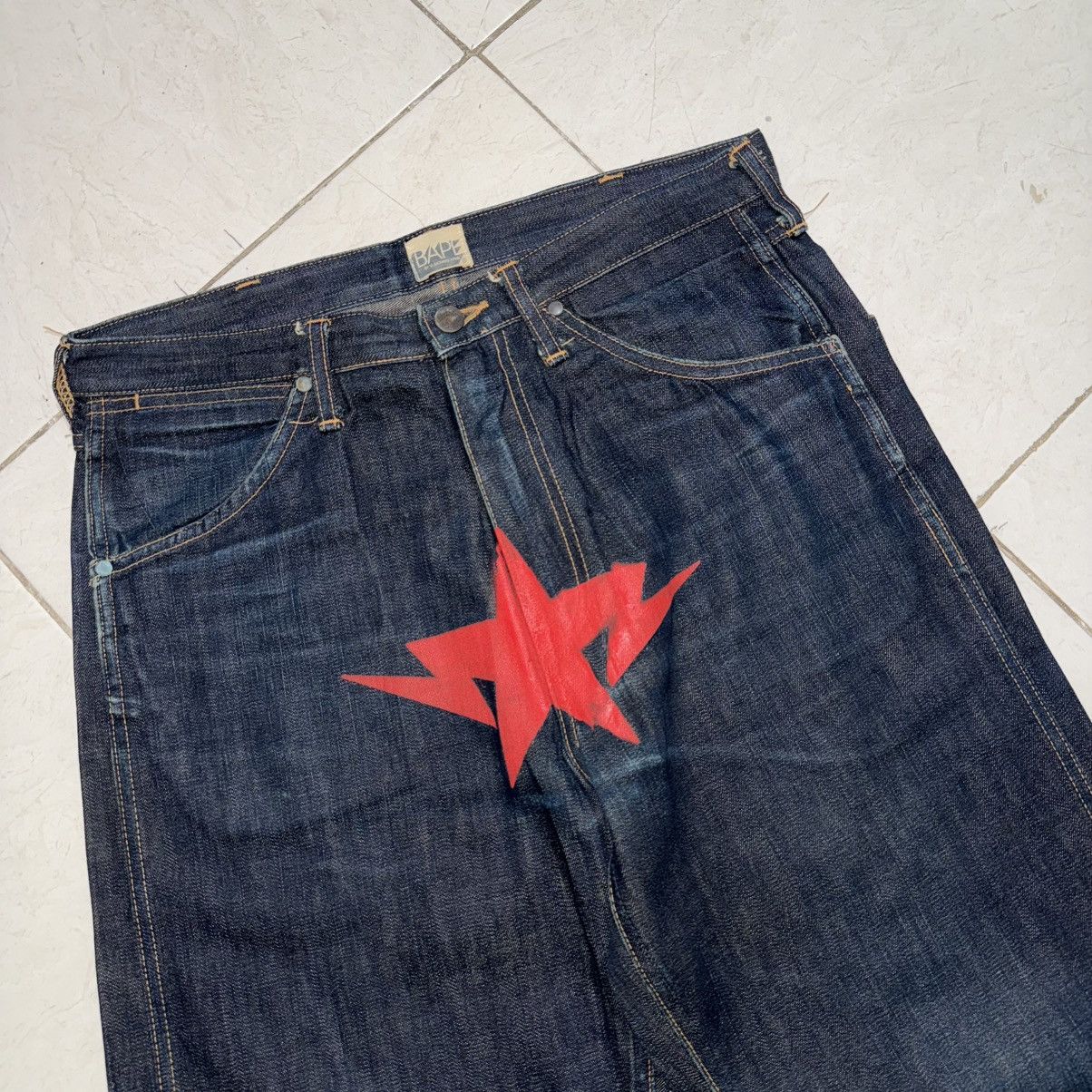 Bape Vintage A Bathing Ape Denim Size US 32 / EU 48 - 2 Thumbnail